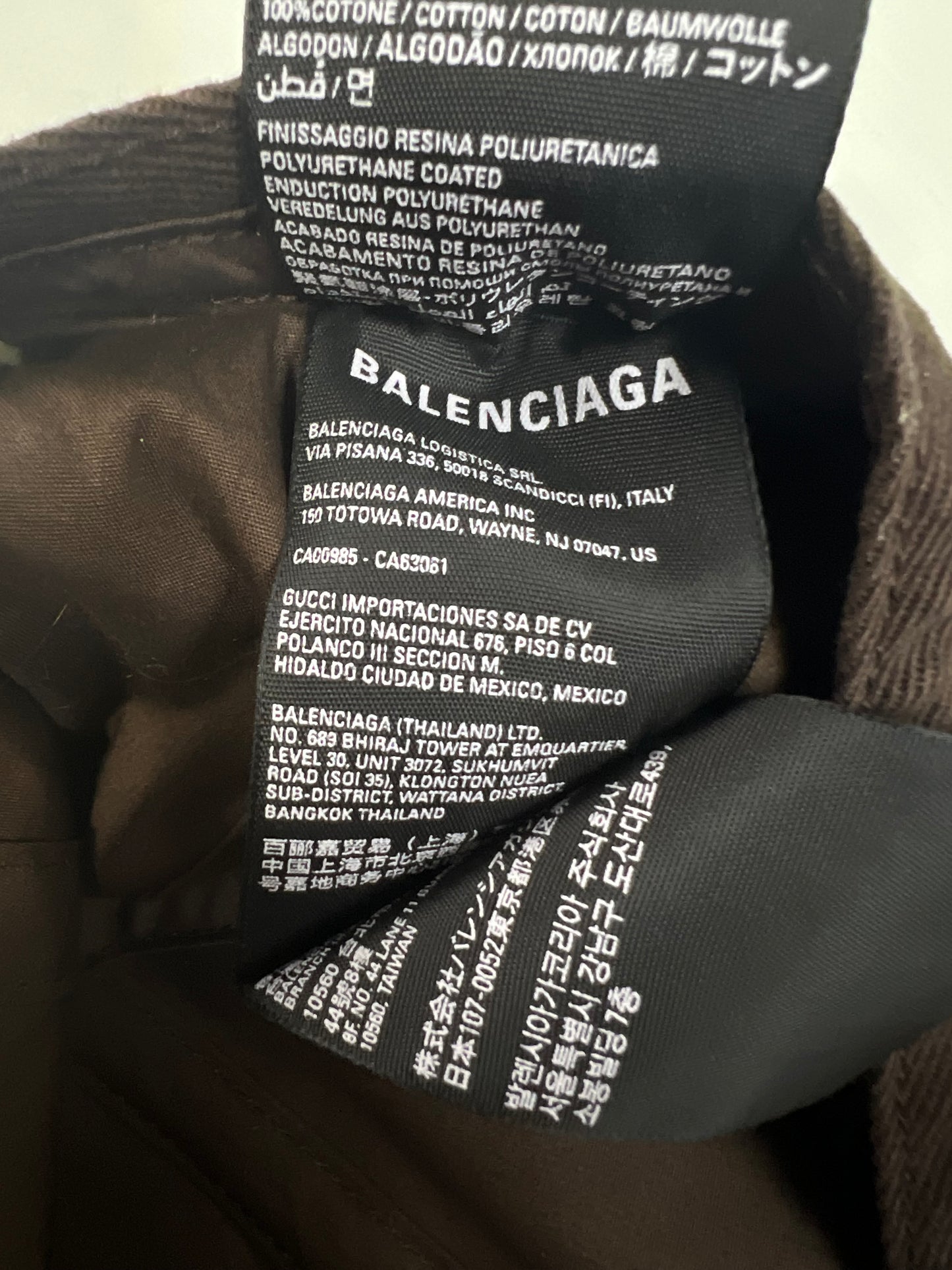 Balenciaga X Gucci SS23 Clone collection monogram canvas cap Hat in beige SZ:L