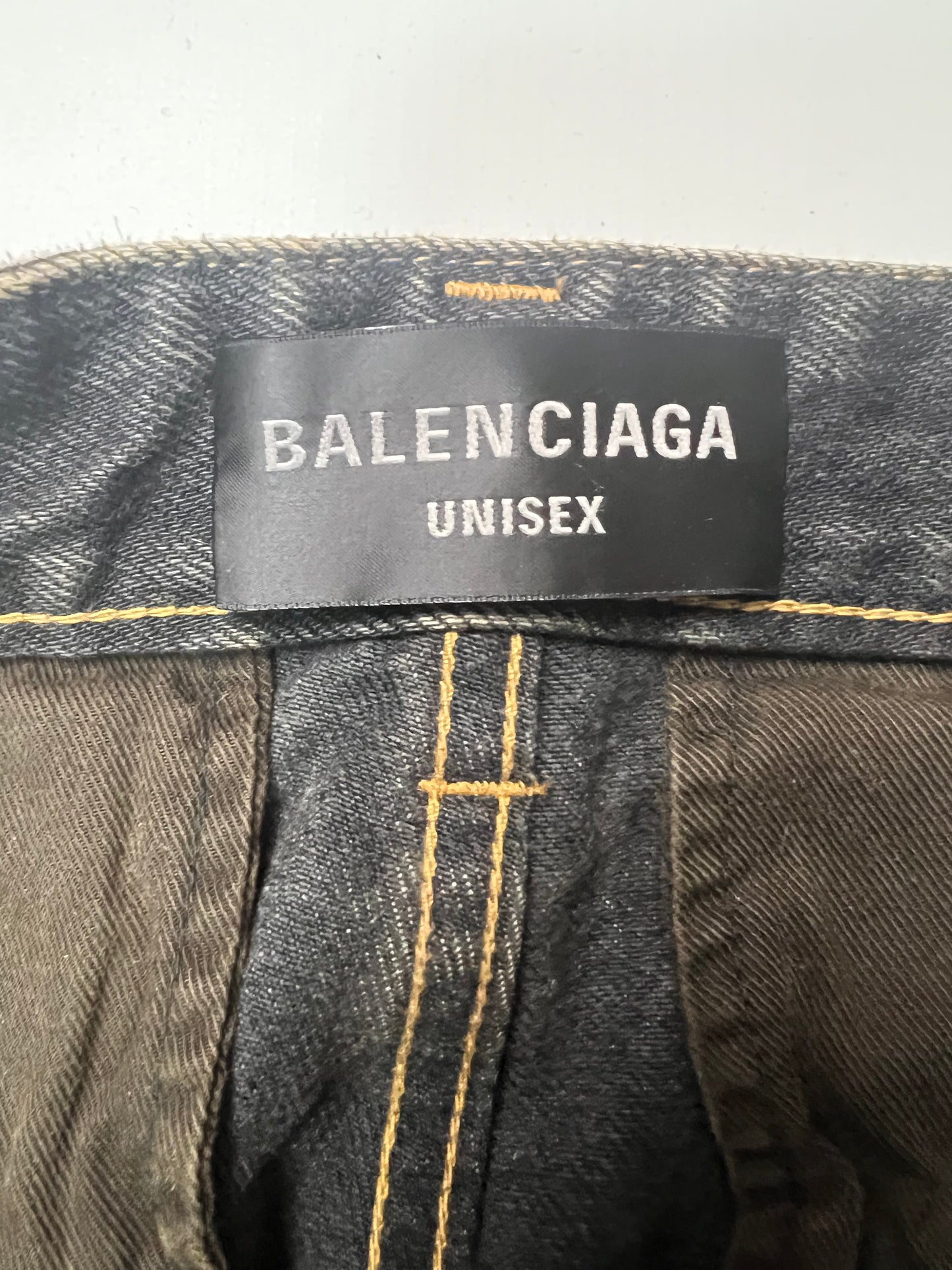Balenciaga Japanese denim cargo Jeans in blue SZ:M