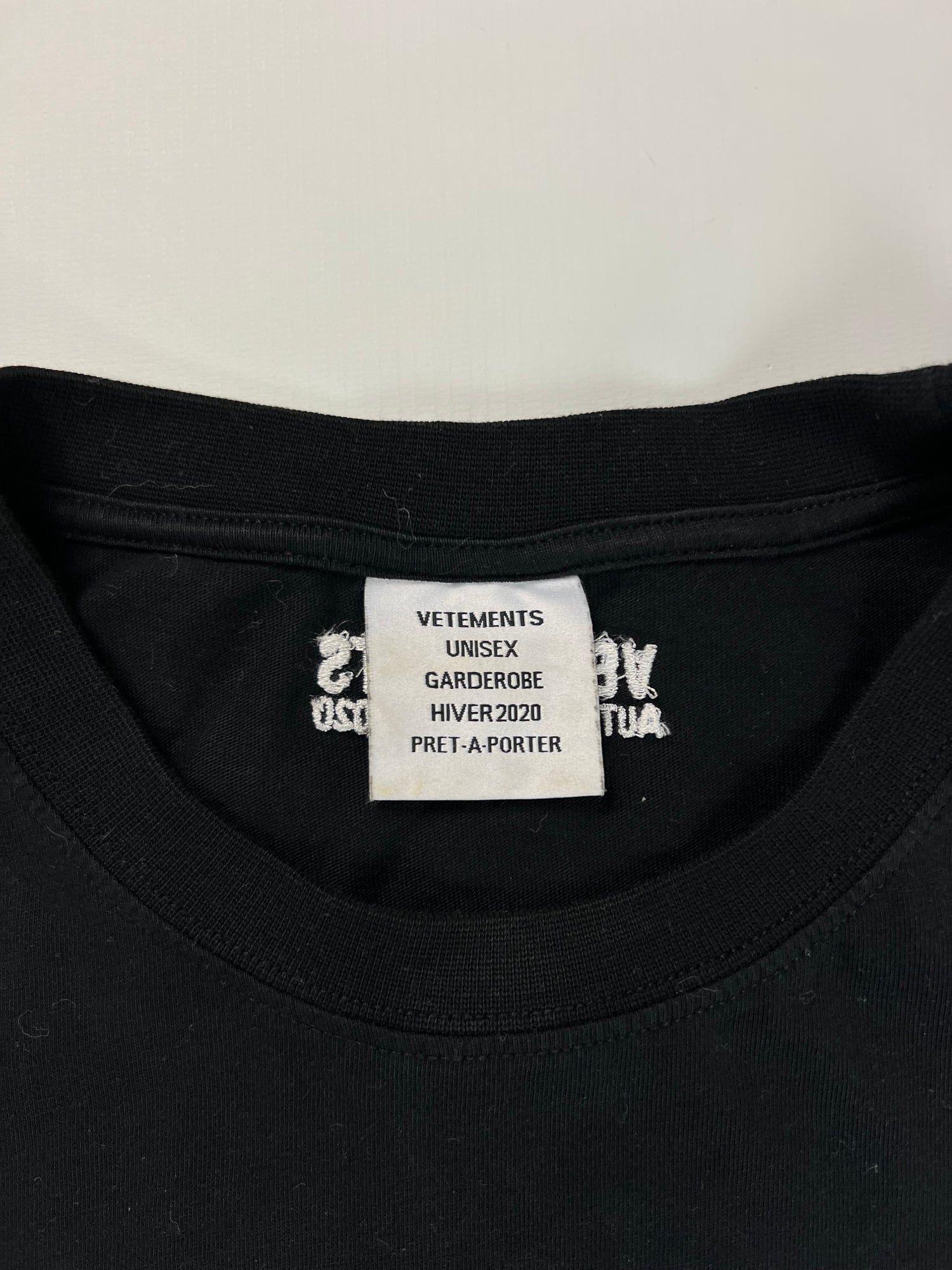 Vetements AW19 Warning Tee T-Shirt SZ:XS – Bankofgrails