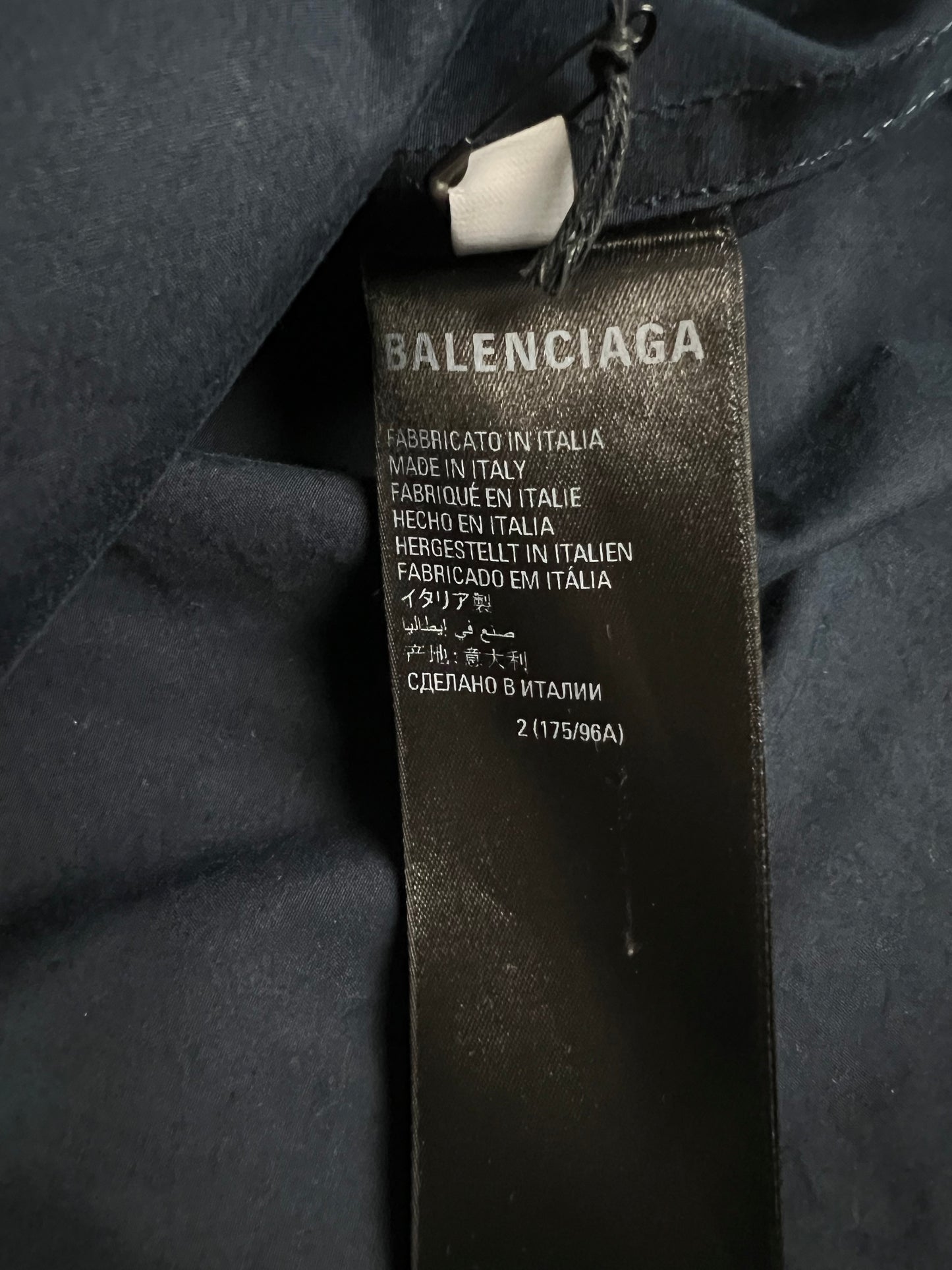 Balenciaga SS22 TROMPE LOEIL layered shirt T-Shirt SZ:2