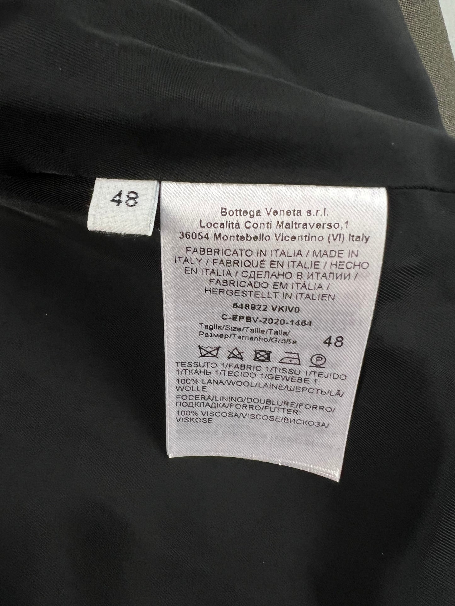 Bottega Veneta by Daniel Lee cropped military Jacket with elongated sleeves khaki SZ:48