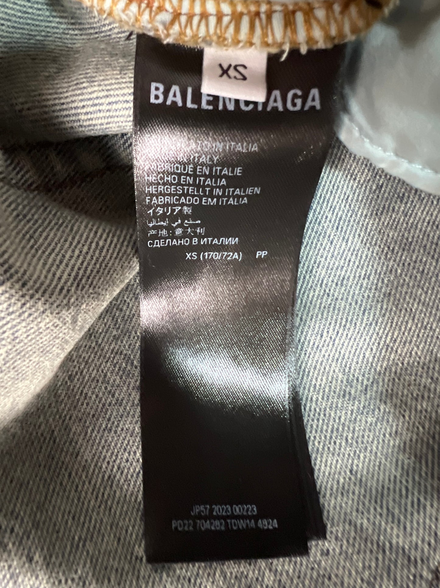 Balenciaga Fall23 large baggy jeans Jeans light blue SZ:XS|S