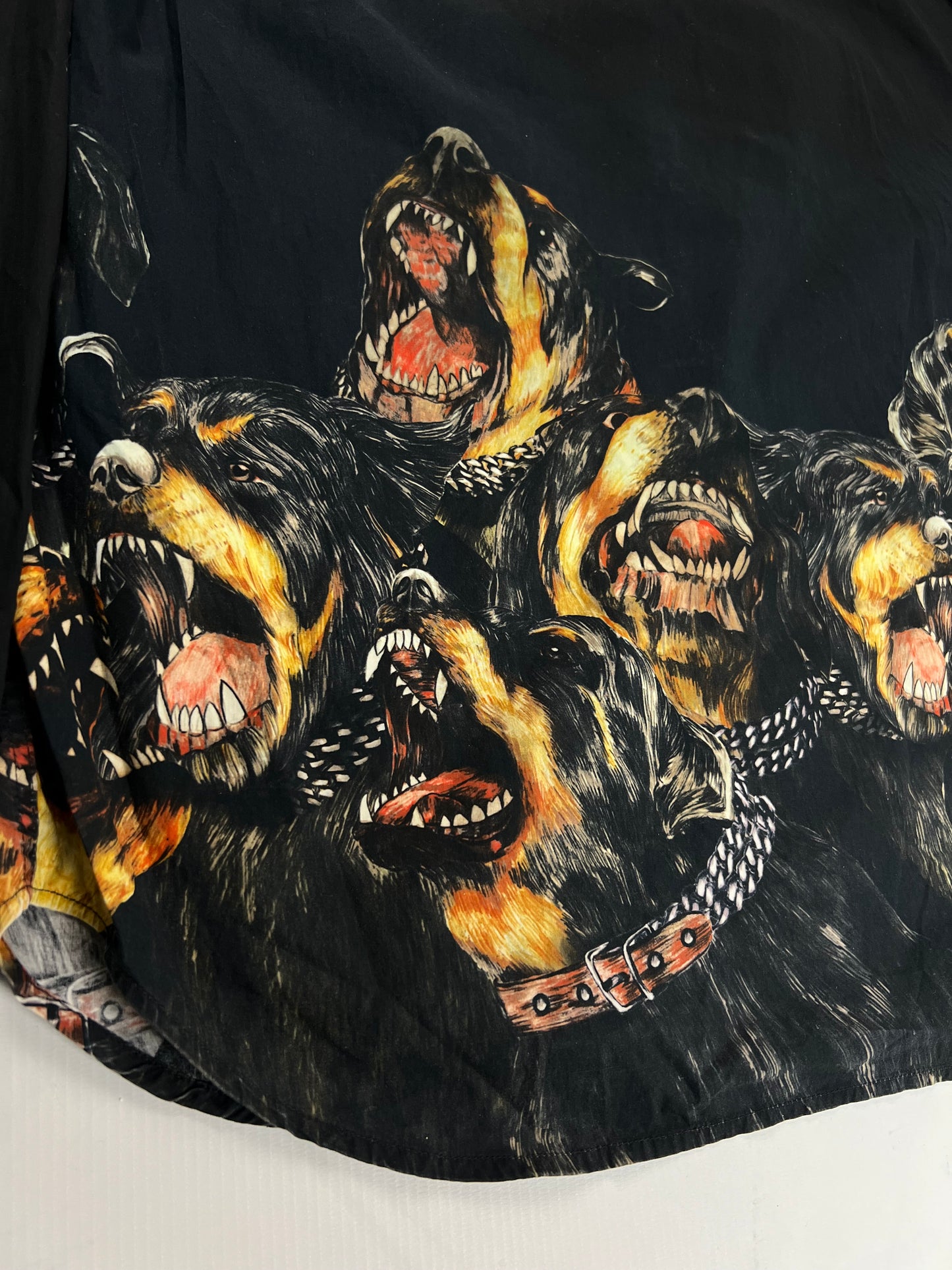 Givenchy AW11 rottweiler button up Shirt in black SZ:39