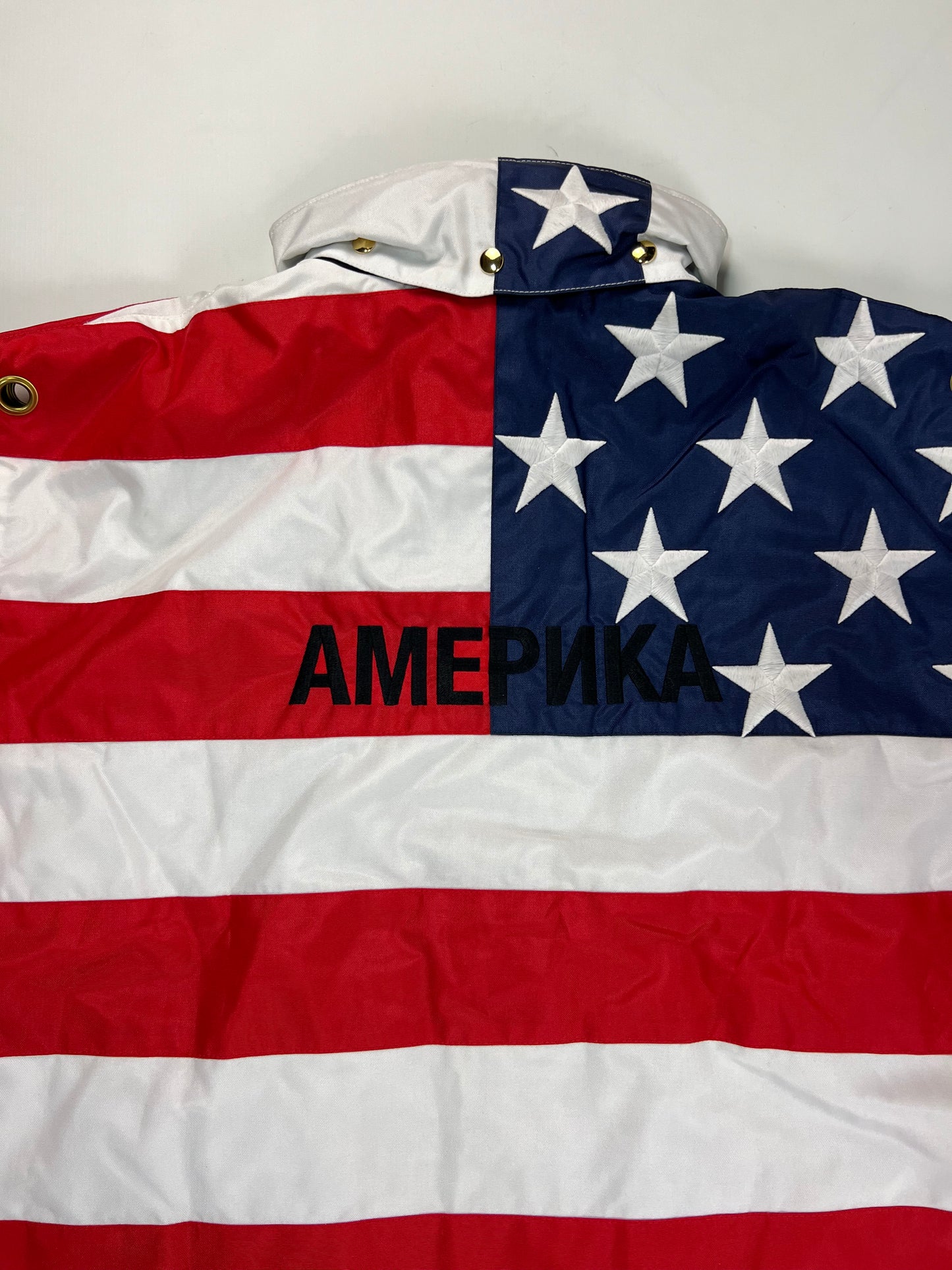 Vetements SS19 runway stars & stripes America parka Jacket SZ:S|M