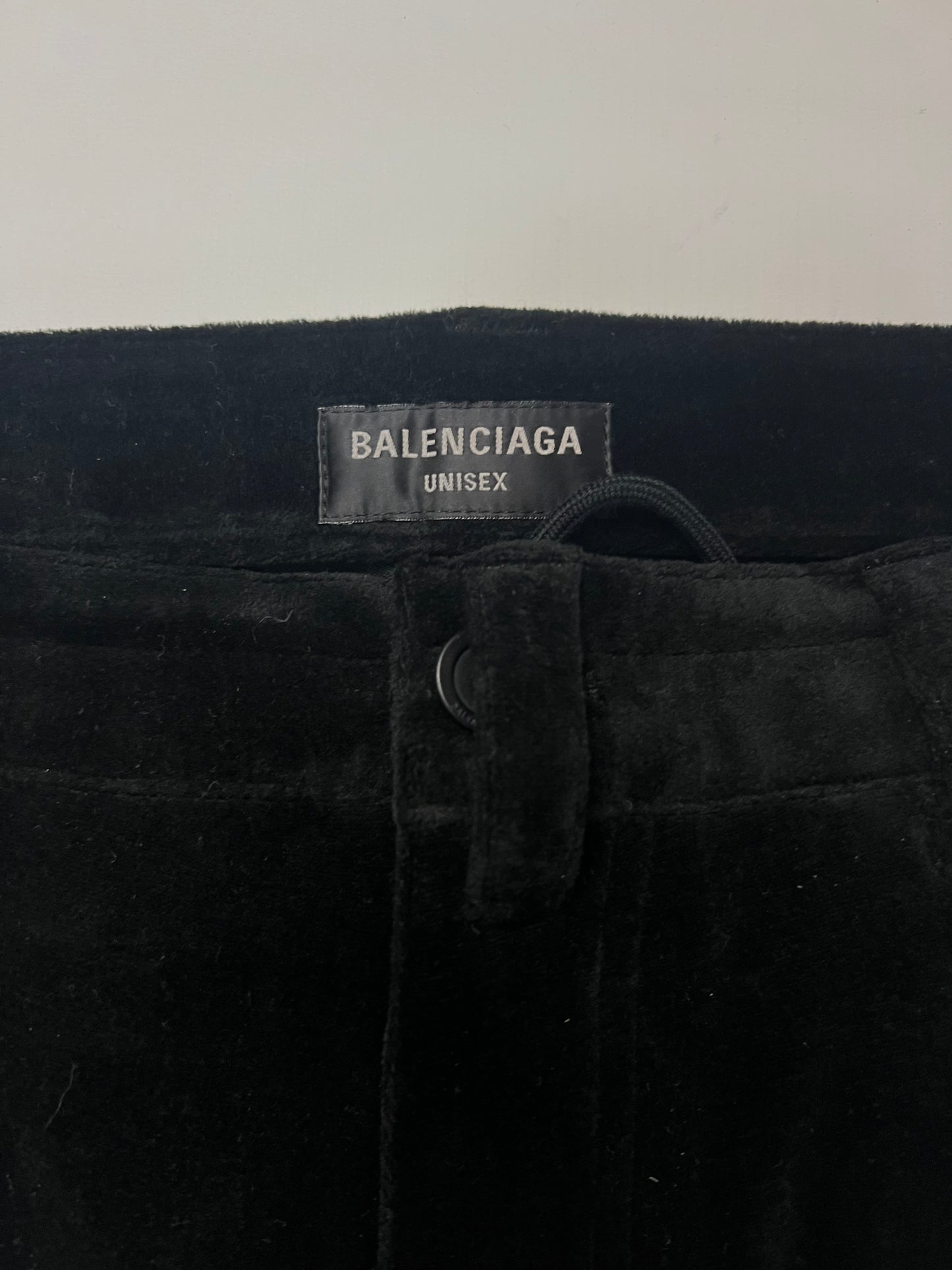 Balenciaga AW22 360 snowstorm show Velvet PANTS in black SZ:XXS