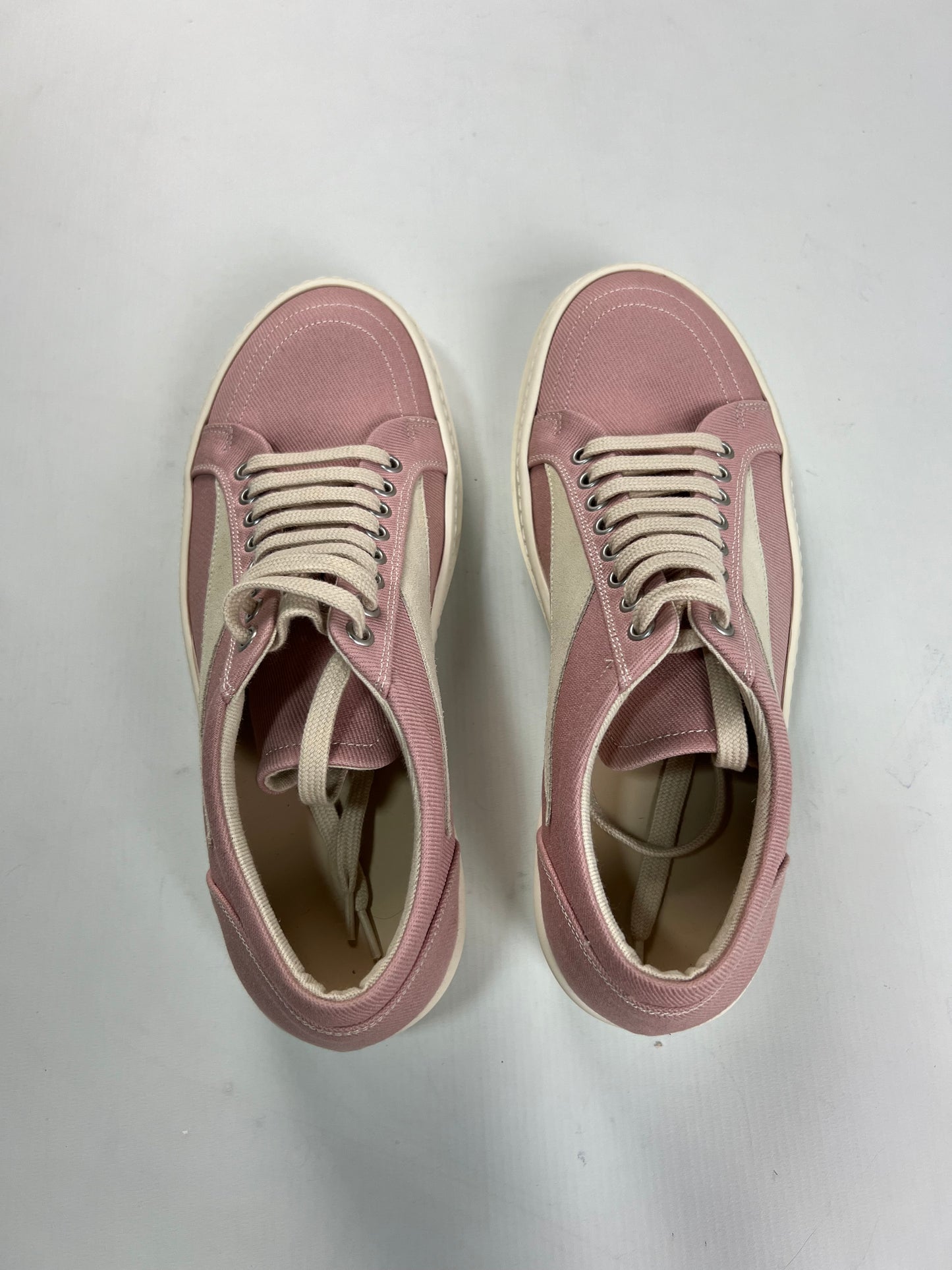 Rick Owens EDFU Pink Canvas Vans  "Vintage" Sneaker SZ:42