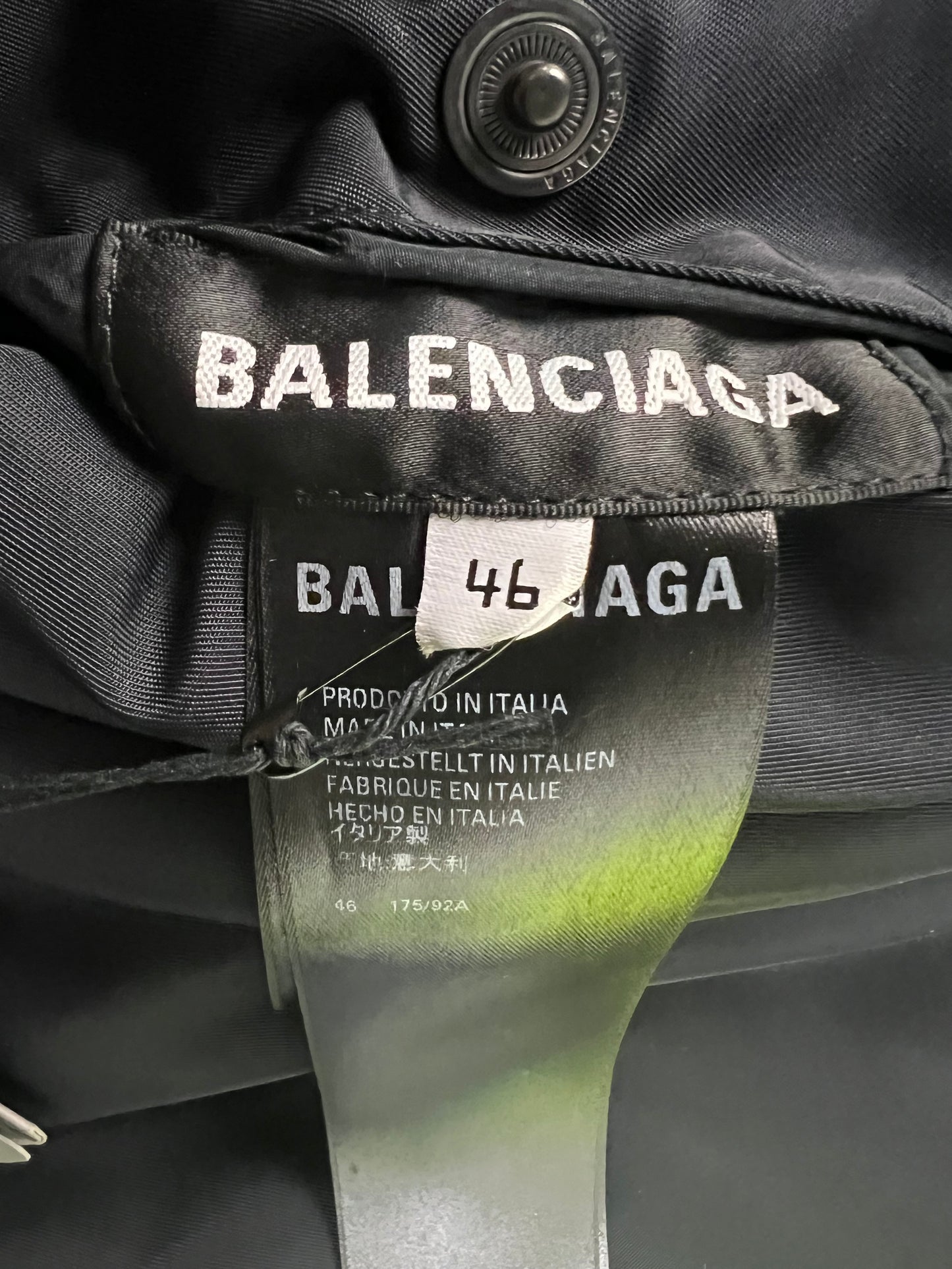 Balenciaga AW21 afterworld trash man garbage man reflective reversible oversized Jacket SZ:46