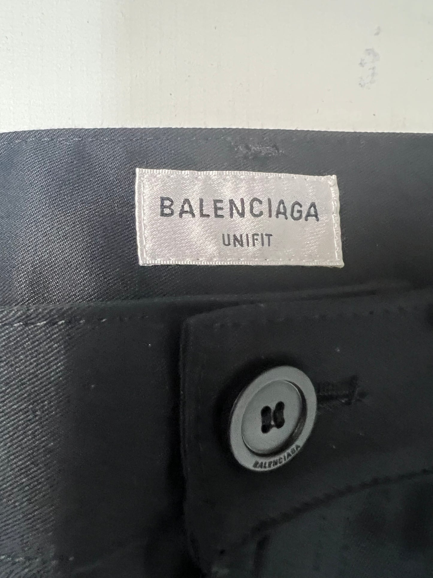 Balenciaga FALL22 runway lost tape flared black pants SZ:XXS|S|M