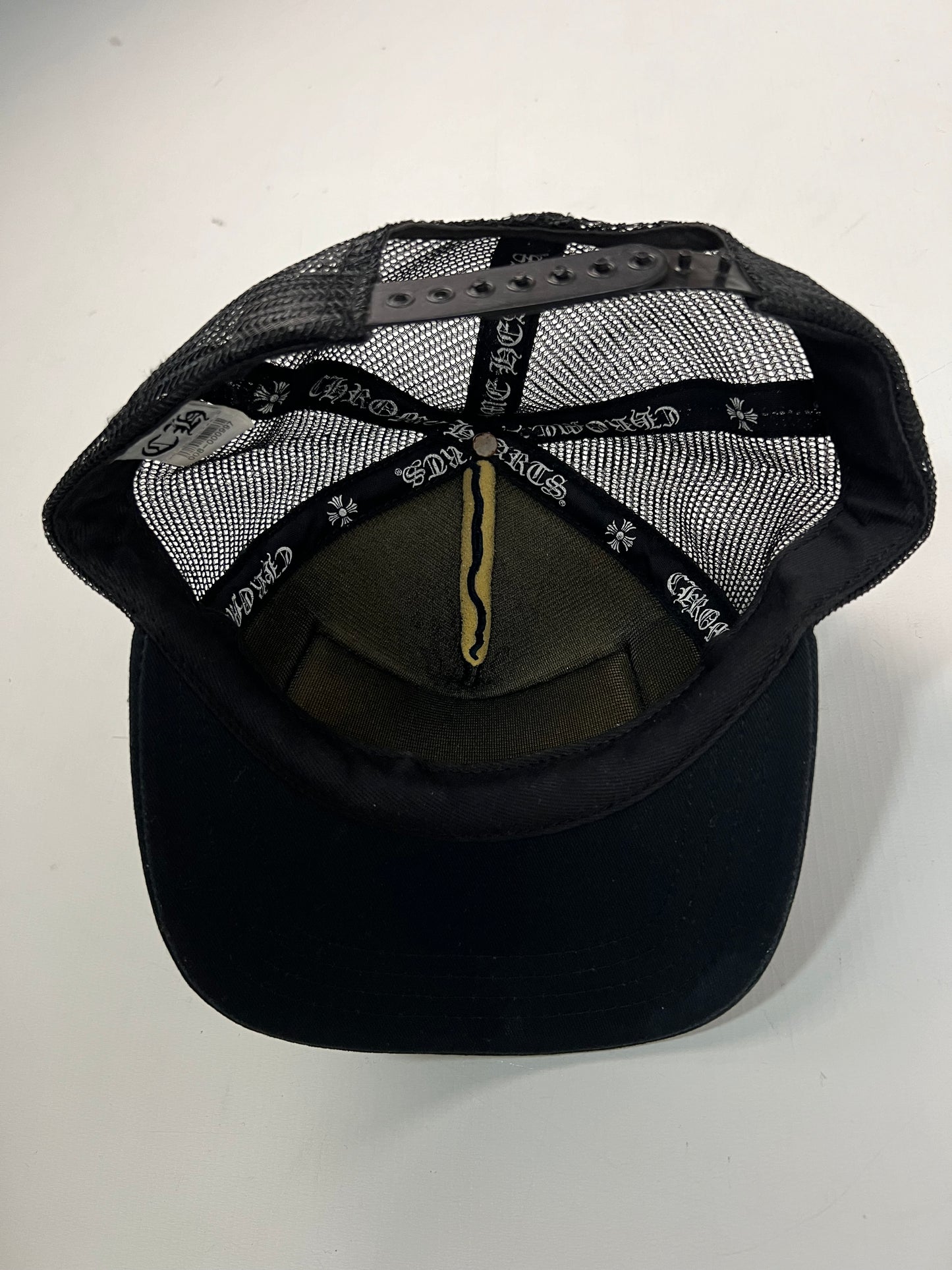 Chrome Hearts Black Trucker Hat FUCK SZ:OS