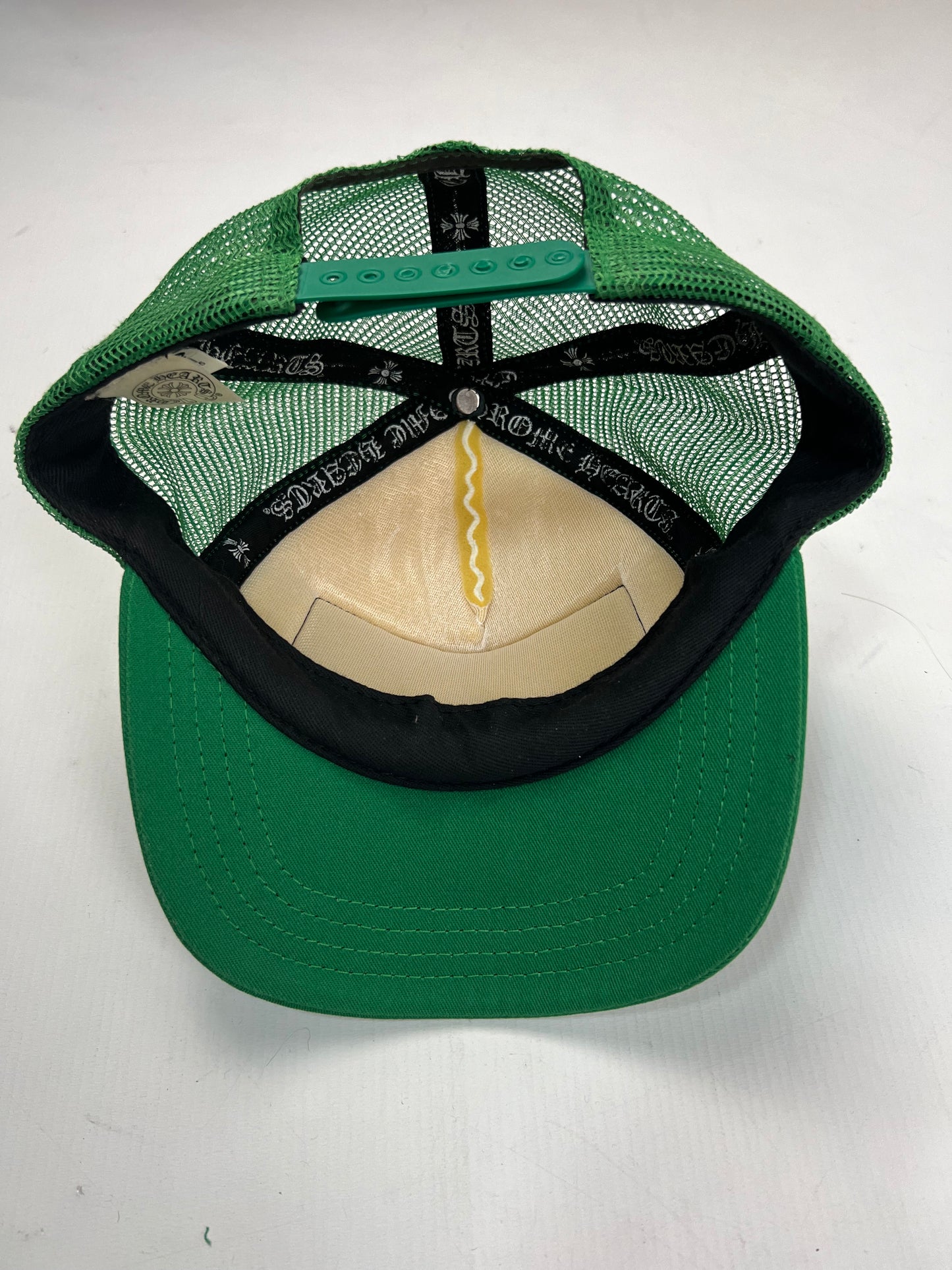 Chrome Hearts Green Trucker hat SZ:OS