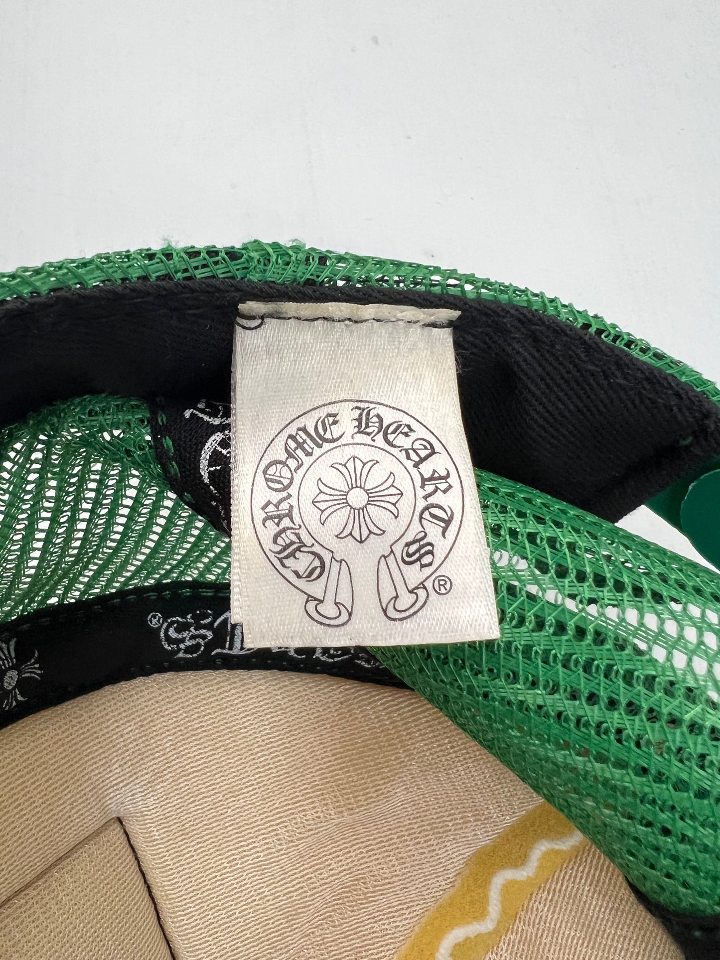 Chrome Hearts Green Trucker hat SZ:OS