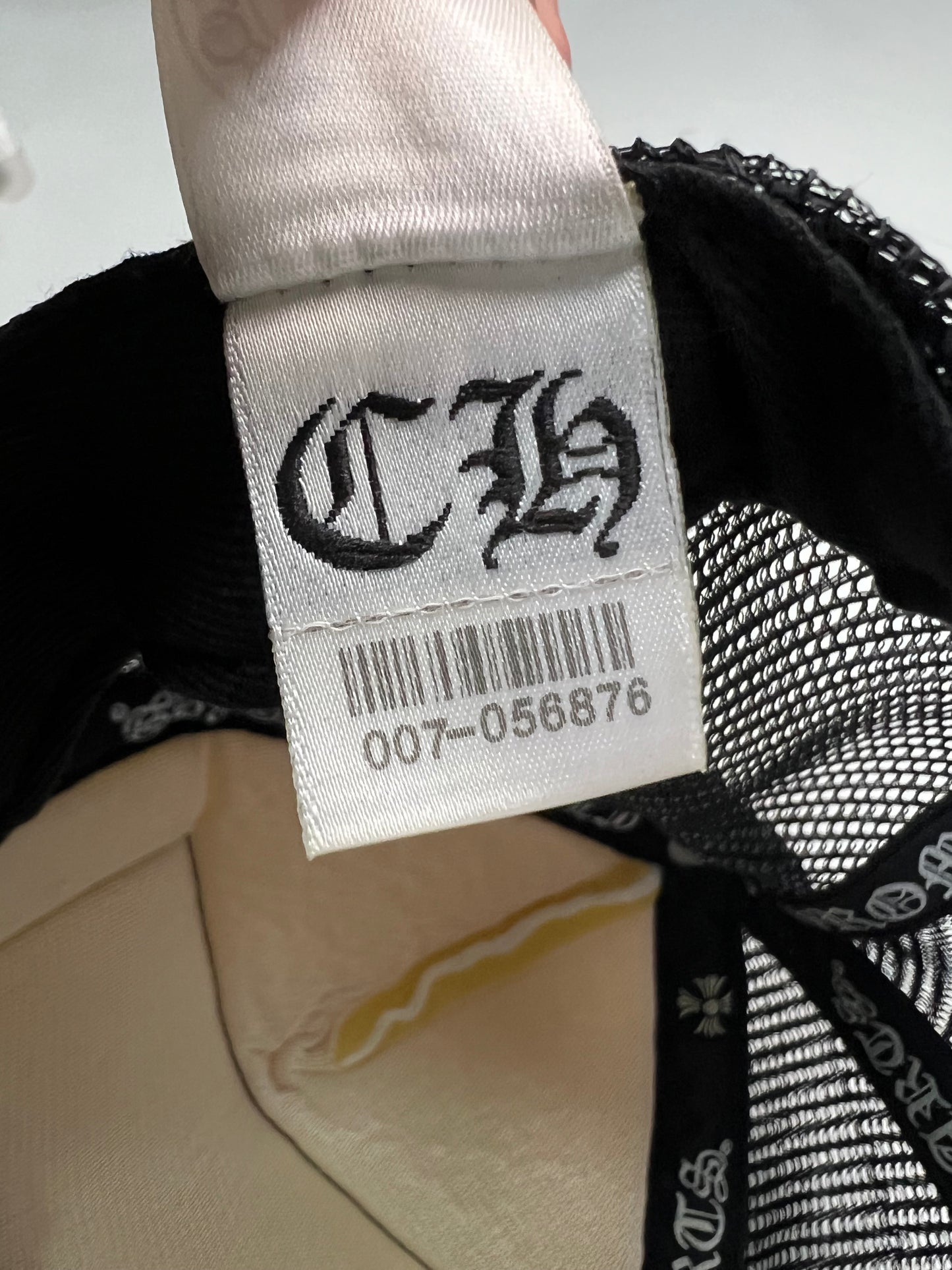 Chrome Hearts Black/ White Fuck Trucker hat SZ:OS