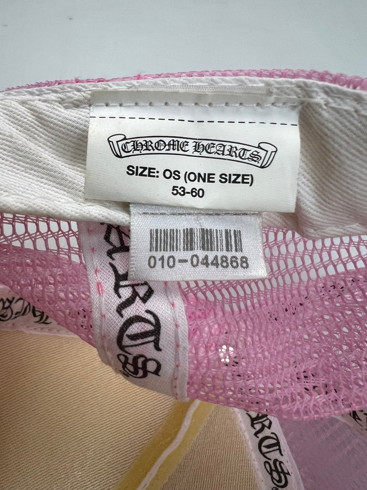 Chrome Hearts Pink/ White FUck Trucker hat SZ:OS