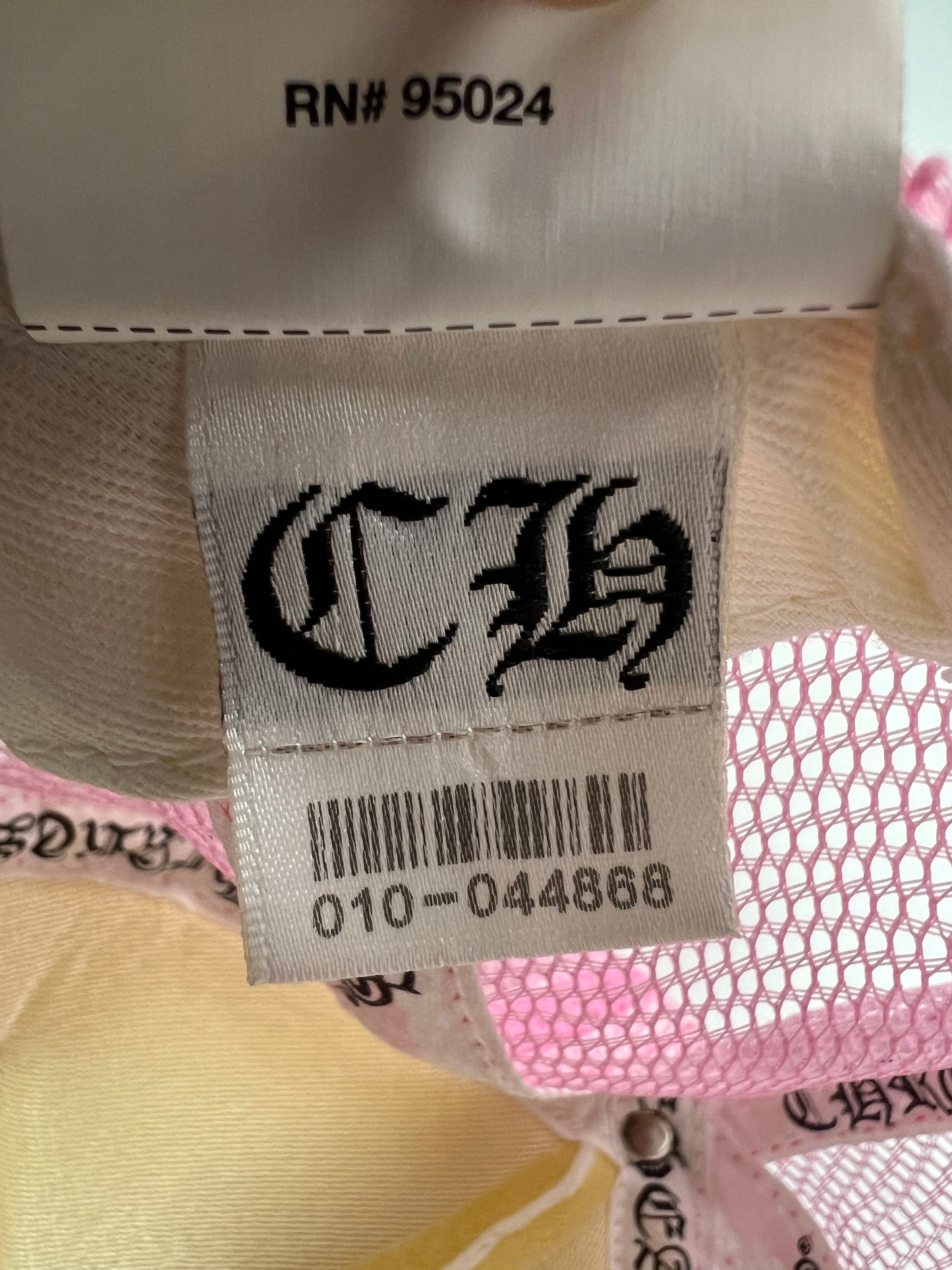 Chrome Hearts Pink/ White FUck Trucker hat SZ:OS