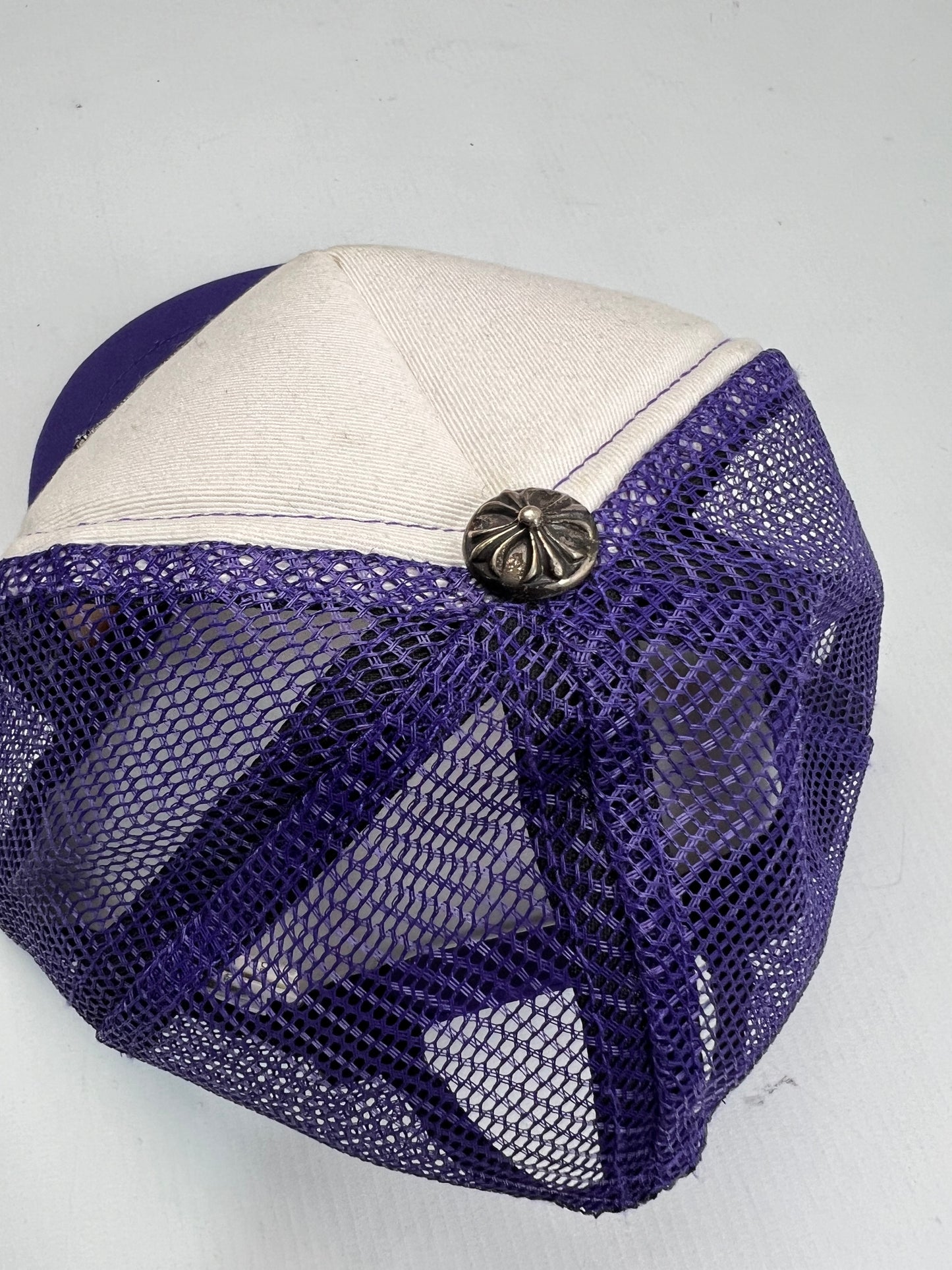 Chrome Hearts Purple/ White Fuck Trucker hat SZ:OS