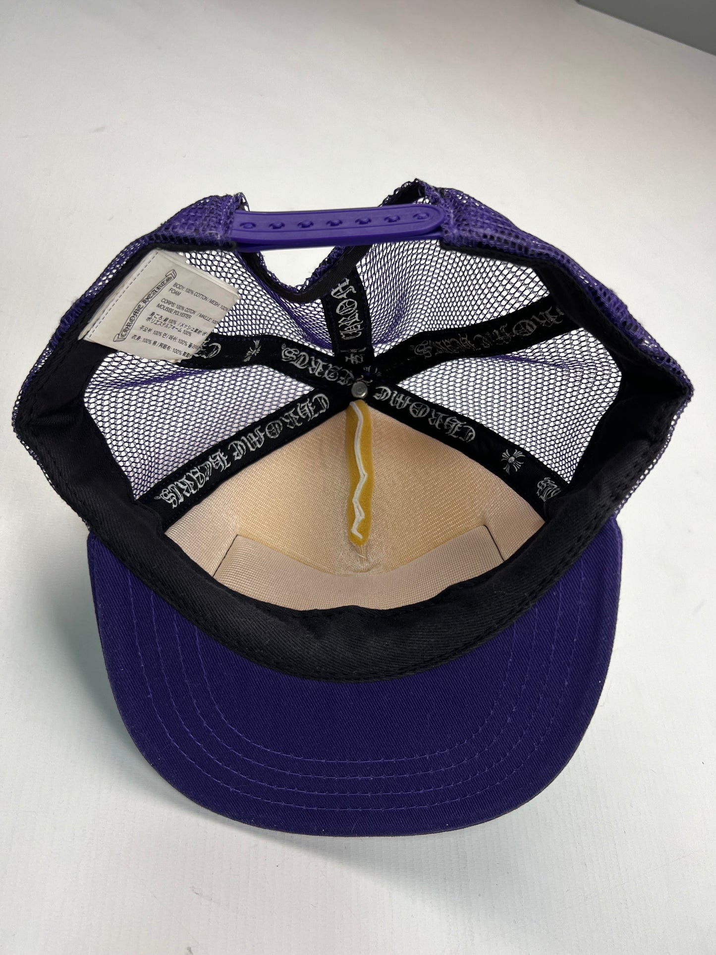 Chrome Hearts Purple/ White Fuck Trucker hat SZ:OS