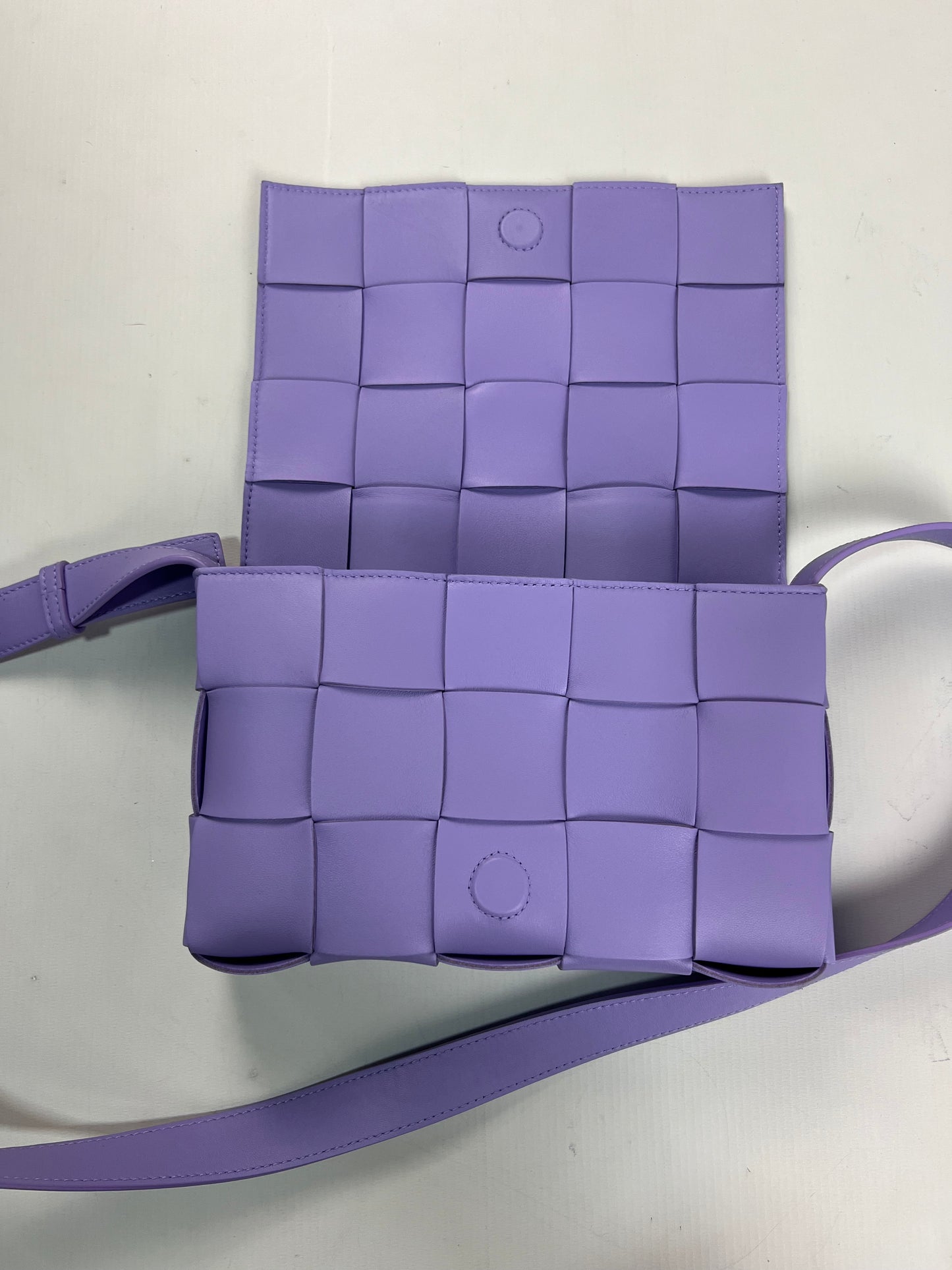 Bottega Veneta Purple cassette intrecciato Bag SZ:OS