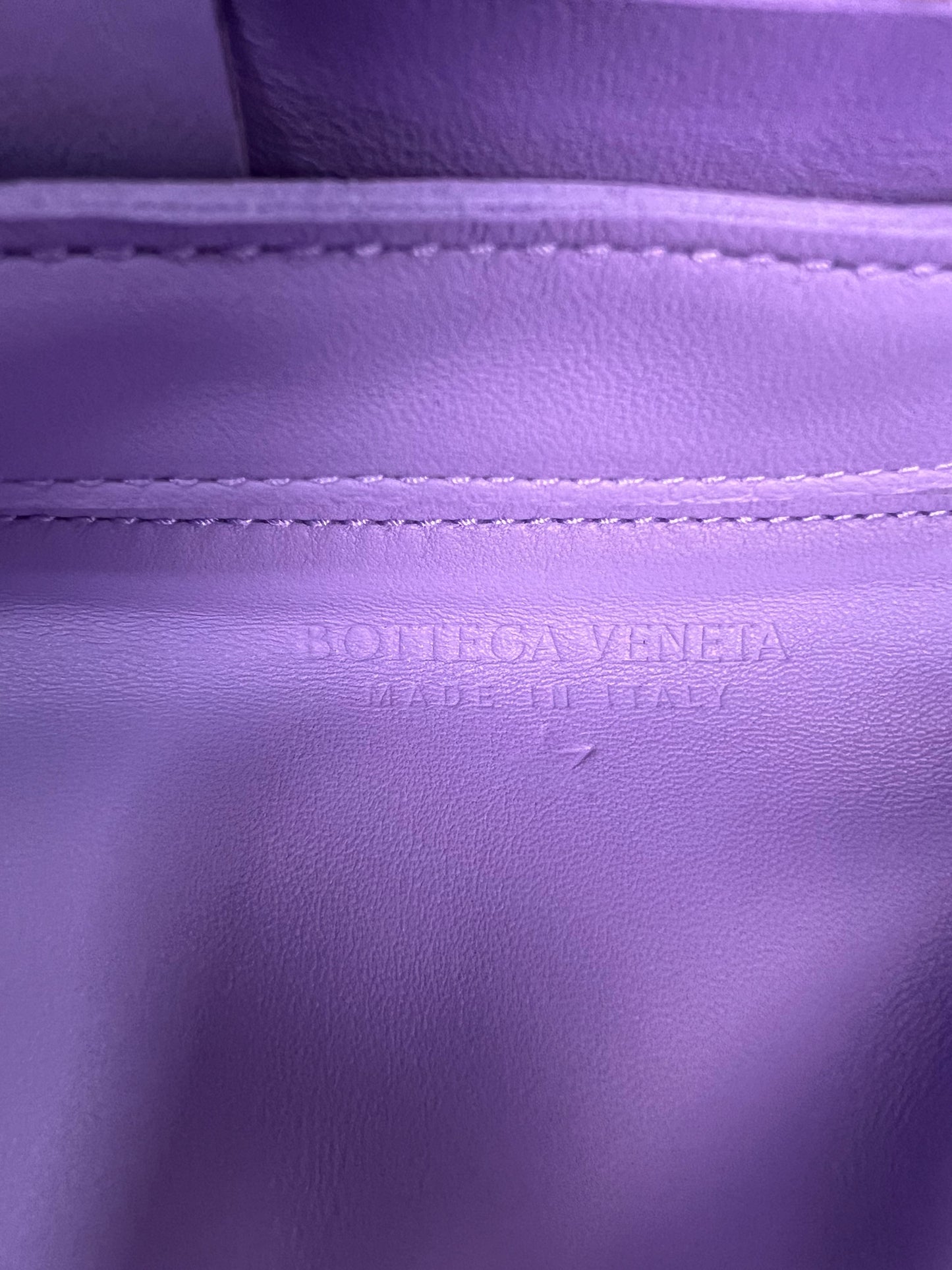 Bottega Veneta Purple cassette intrecciato Bag SZ:OS