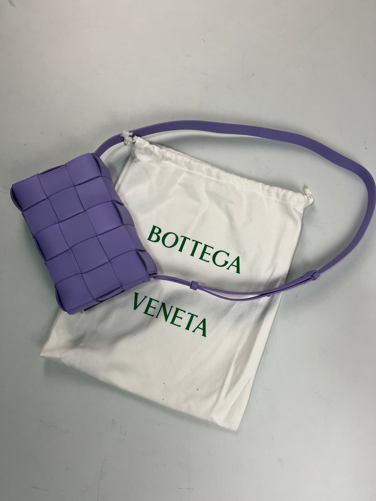 Bottega Veneta Purple cassette intrecciato Bag SZ:OS