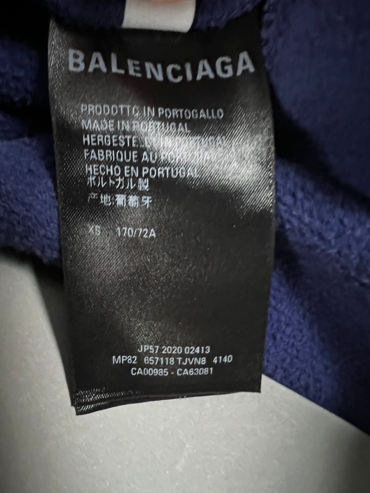 Balenciaga sweater waist Sweatpants in blue SZ:XS