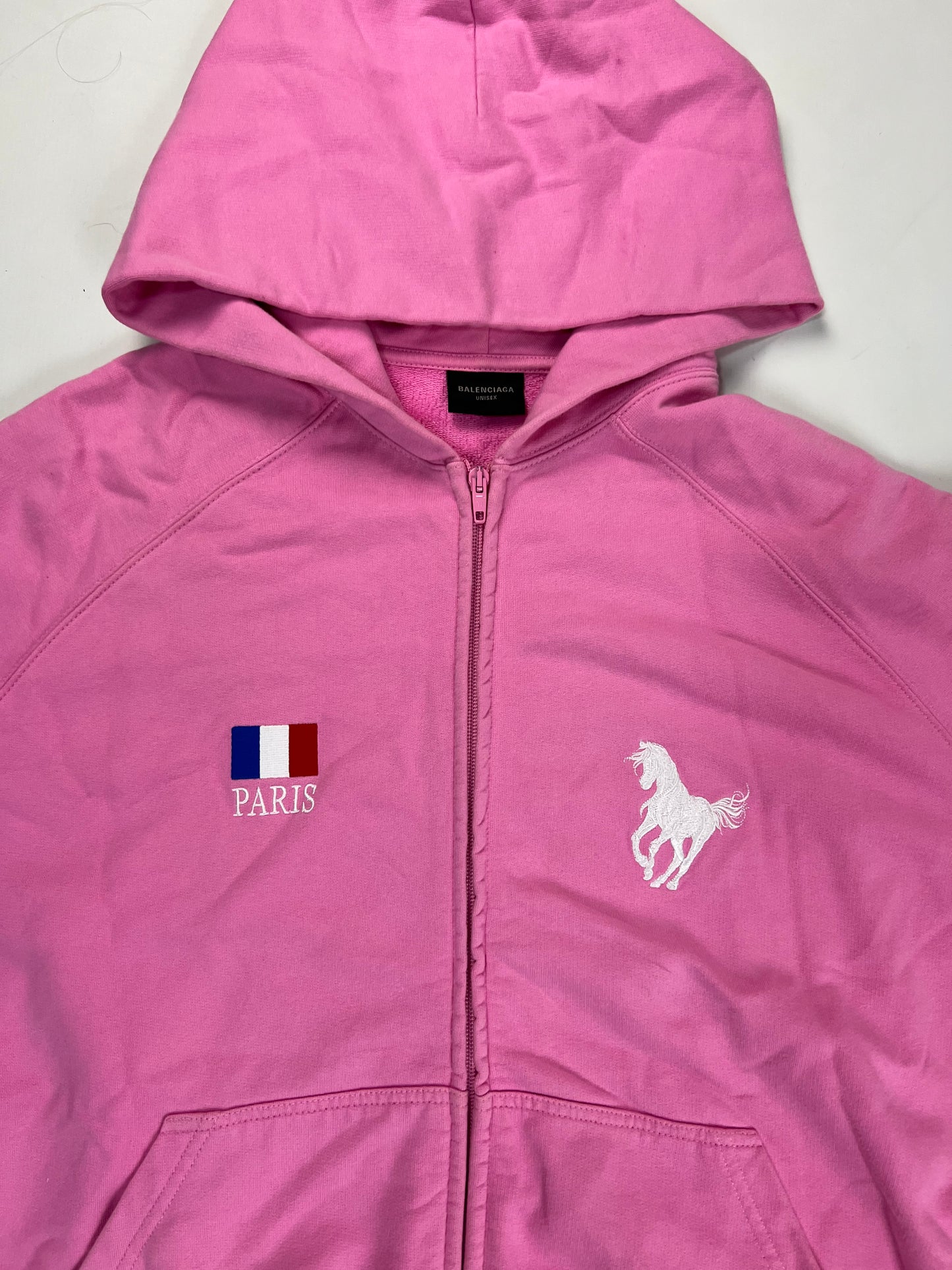 Balenciaga AW22 360snowstorm show Pink Zip-up Hoodie SZ:1