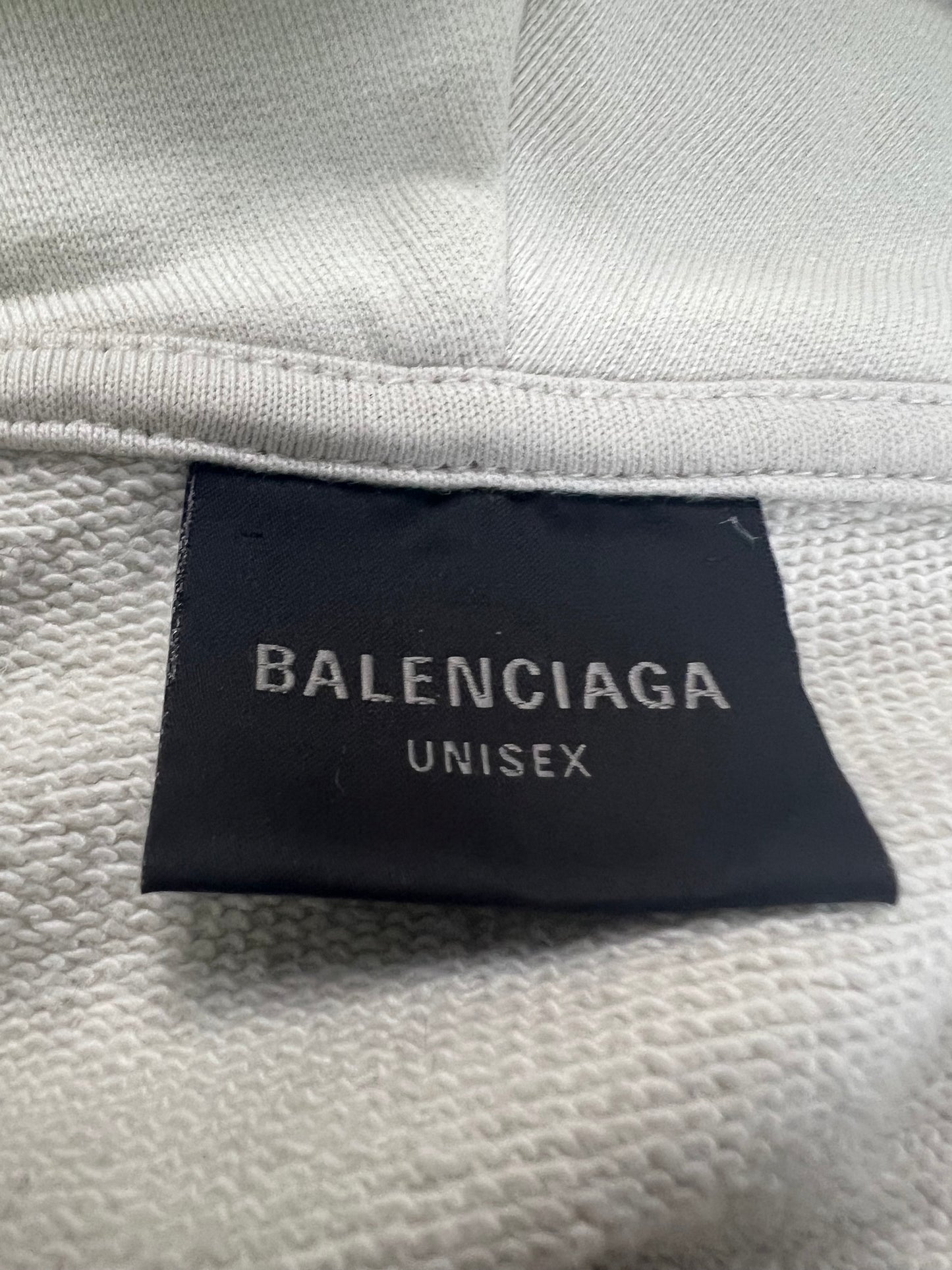 Balenciaga 1of1 Creme white POLO Zip up Hoodie Sample SZ:OS