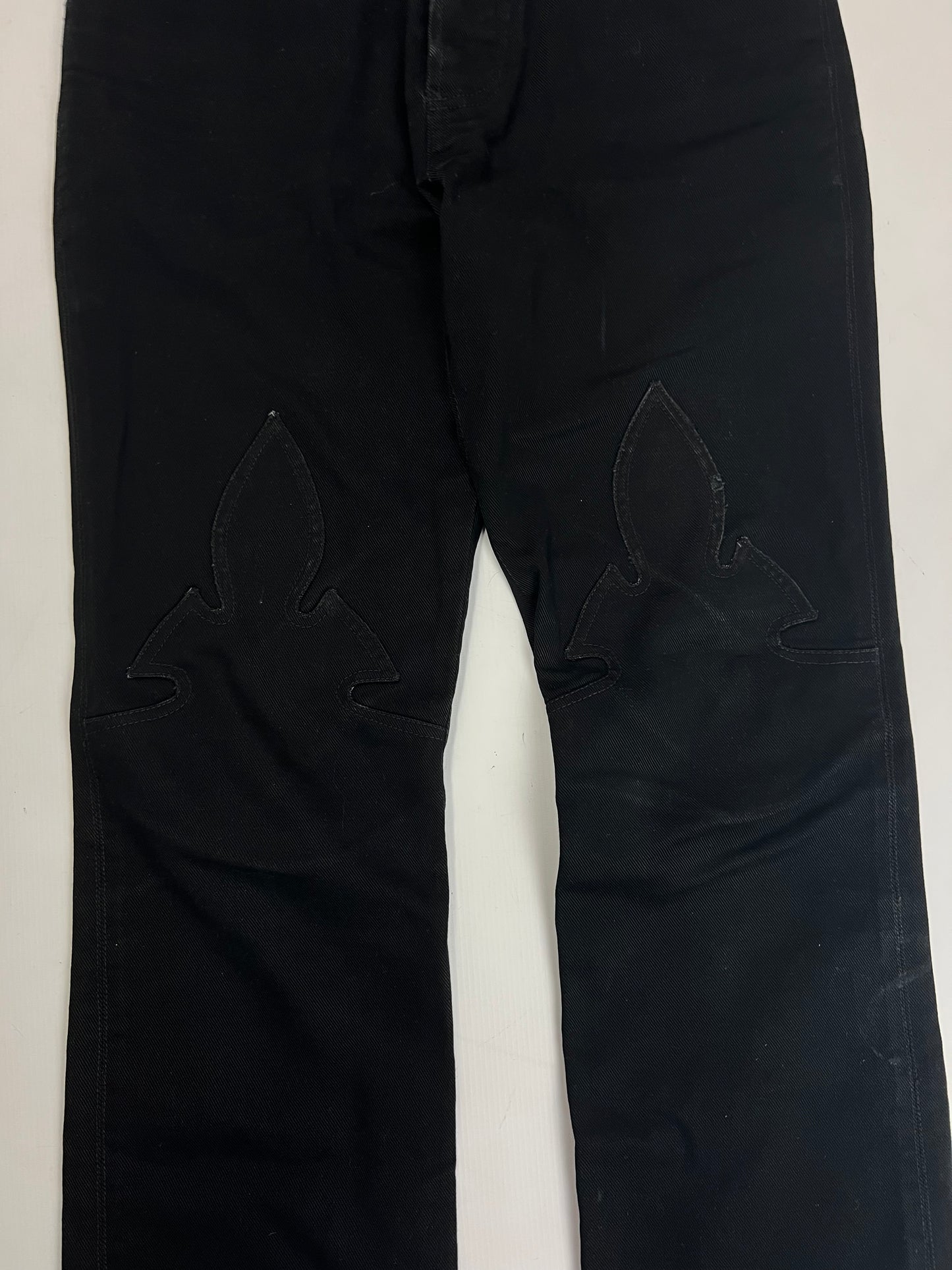 Chrome Hearts LE FLEUR Jeans Black SZ:32