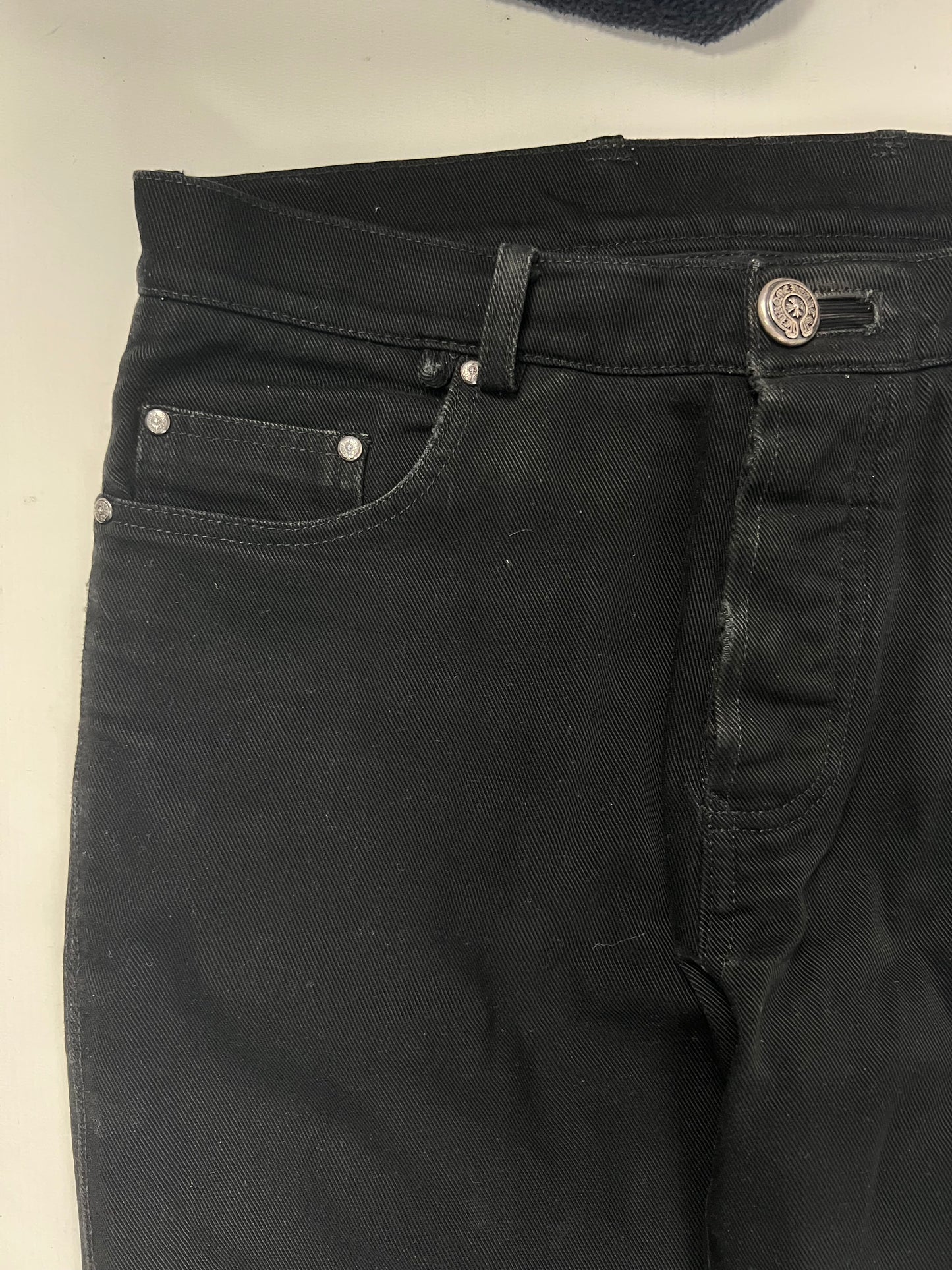 Chrome Hearts LE FLEUR Jeans Black SZ:32