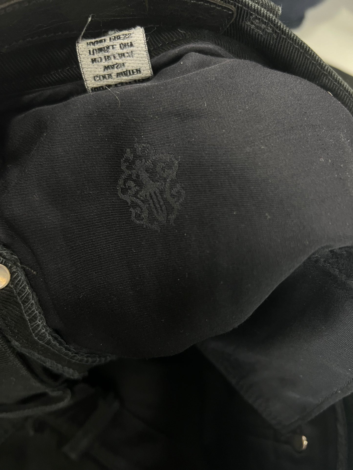 Chrome Hearts LE FLEUR Jeans Black SZ:32