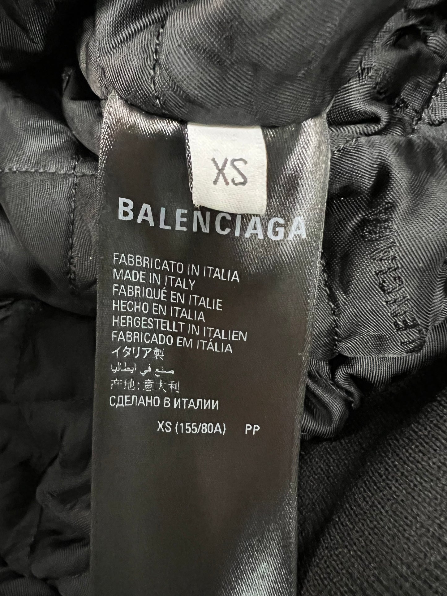 Balenciaga TAXI SPORTY B LEATHER JACKET BLOUSON SZ:XS