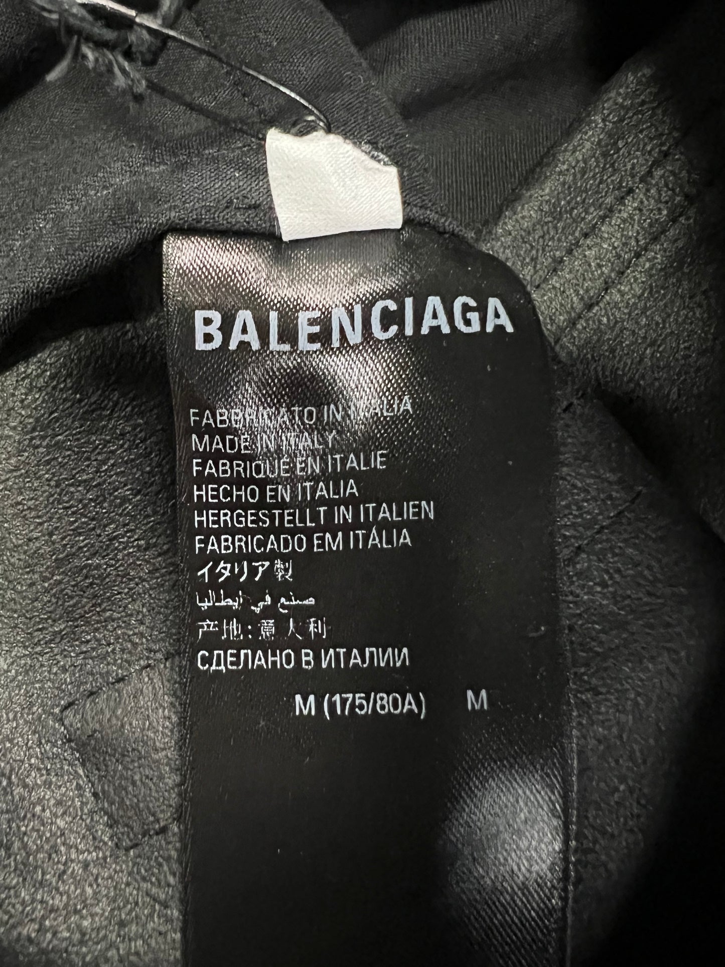 Balenciaga AW22 baggy Leather Pants Black SZ:M