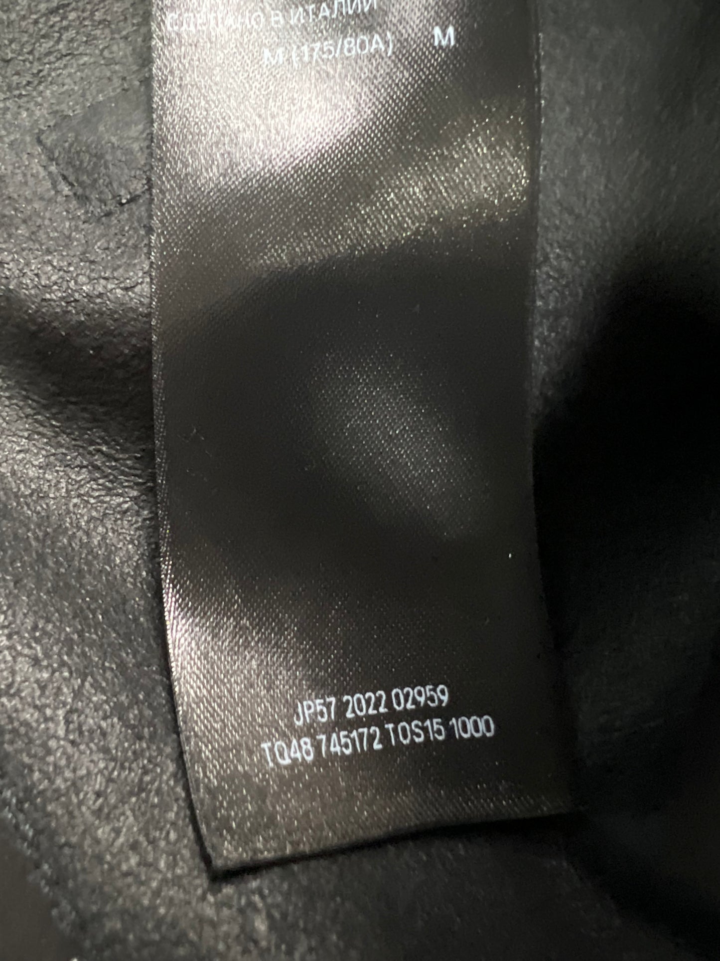 Balenciaga AW22 baggy Leather Pants Black SZ:M