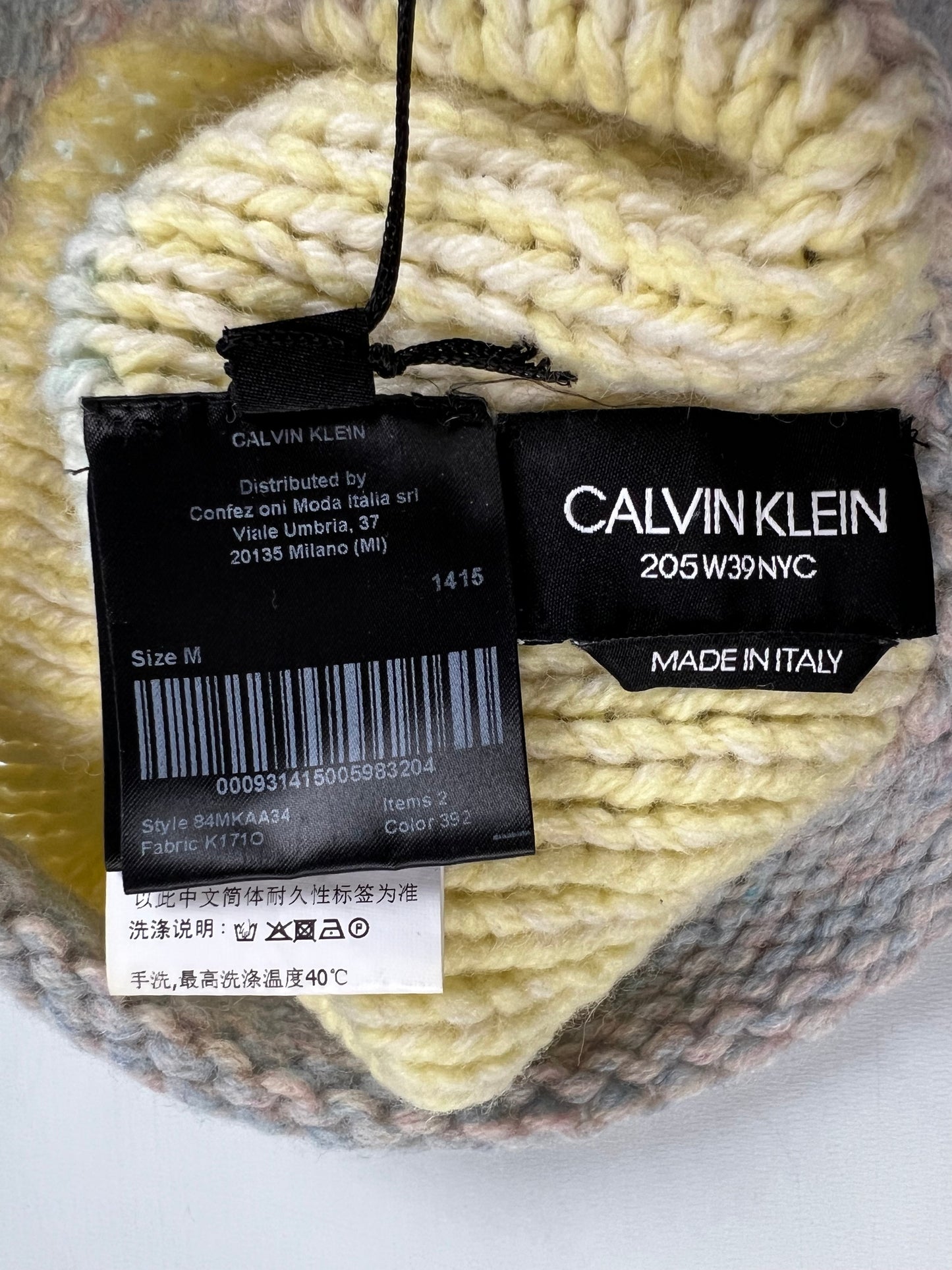 Calvin Klein 205w39nyc by raf simons knitted balaclavca Ski-Mask  SZ:M