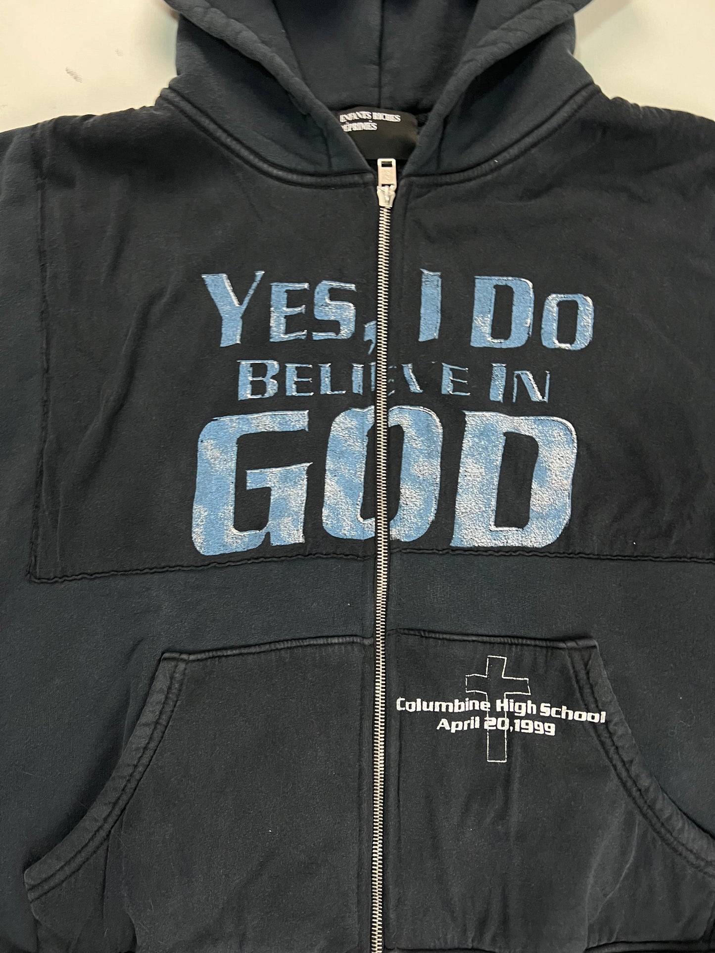 Enfants Riches Deprimes I believe in God Zip up Hoodie SZ:S|M