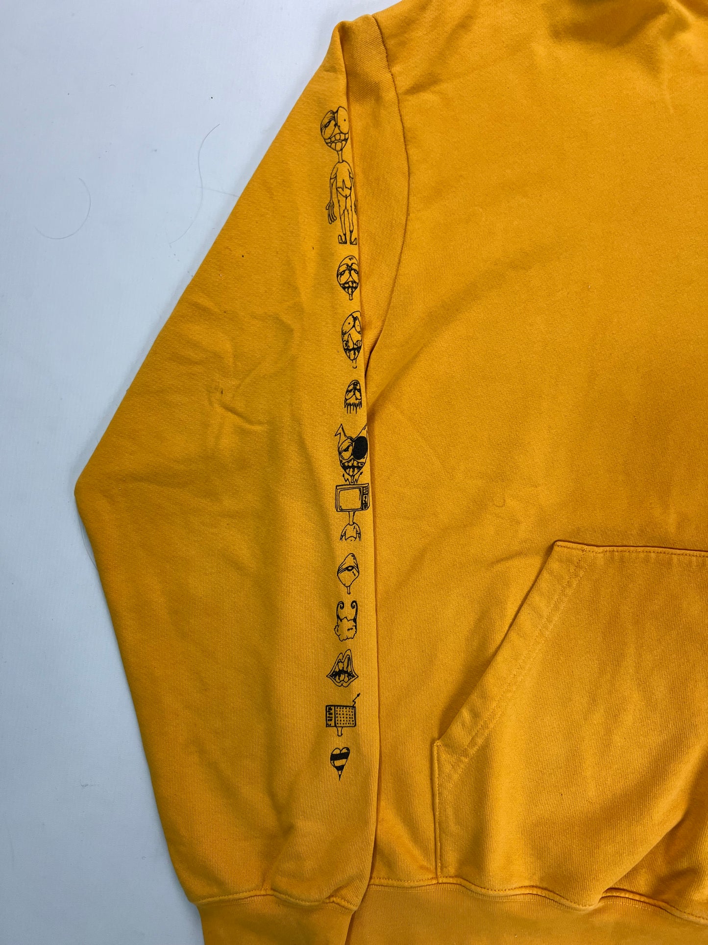 Chrome Hearts mattyboy call me art basel horseshoe Hoodie mustard yellow SZ:L