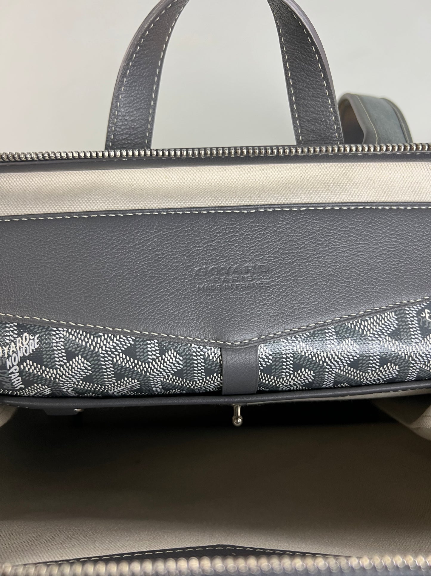 Goyard cisalpin Backpack in grey goyardine SZ:OS