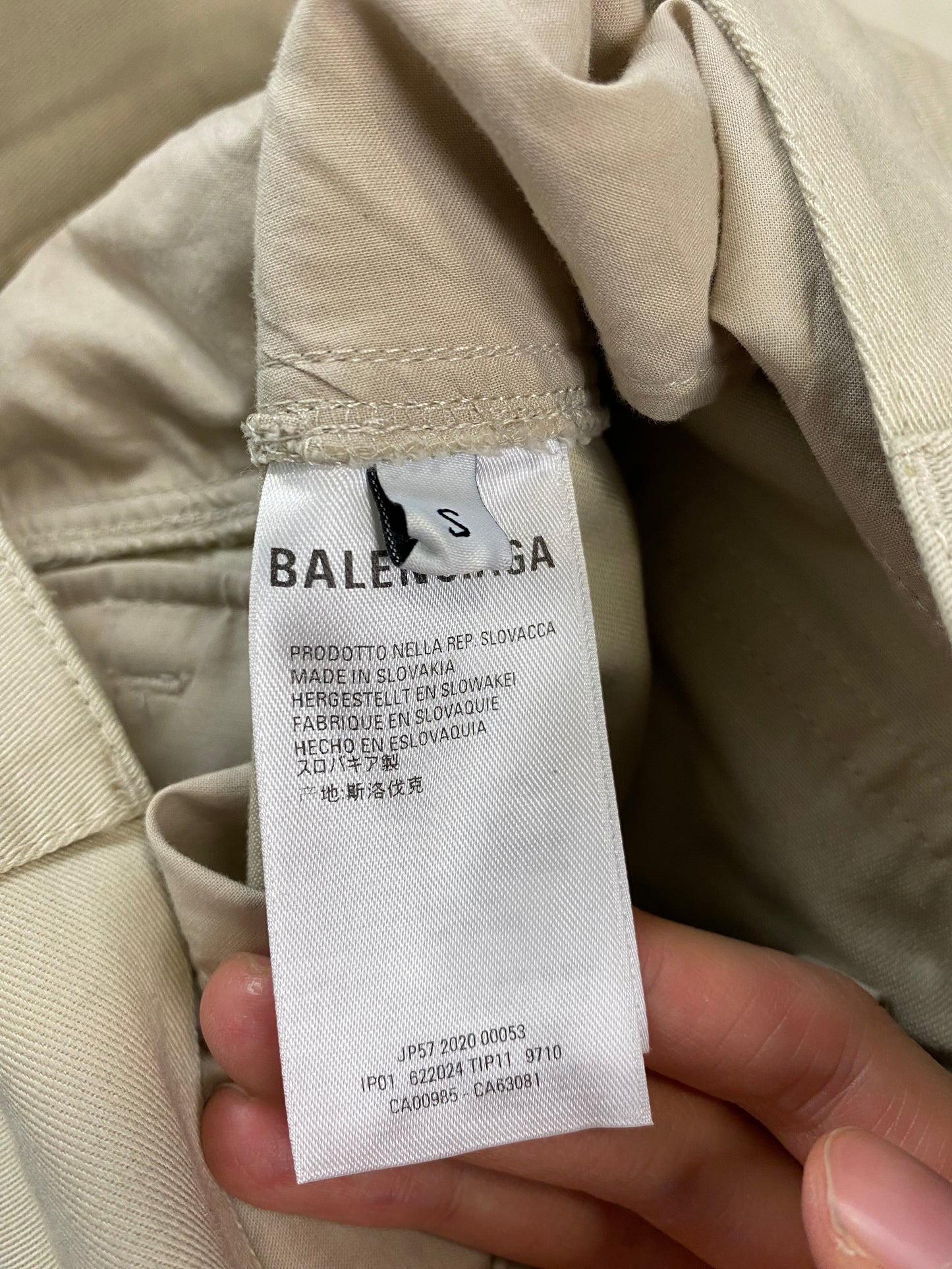 Balenciaga SS20 donda cargo multi beige SZ:S|M