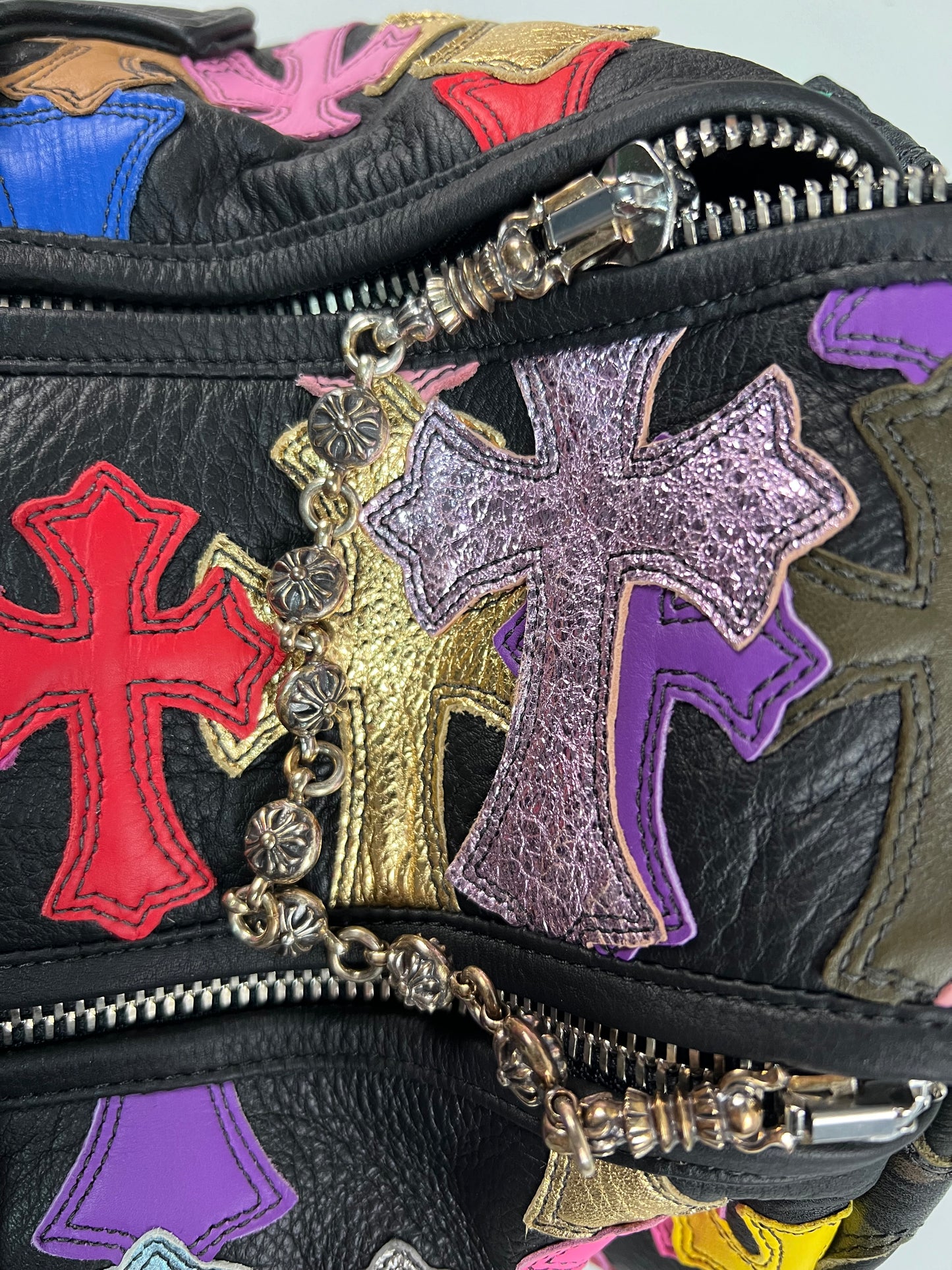 Chrome Hearts multi color patched 1of1 XL duffle Bag SZ:OS