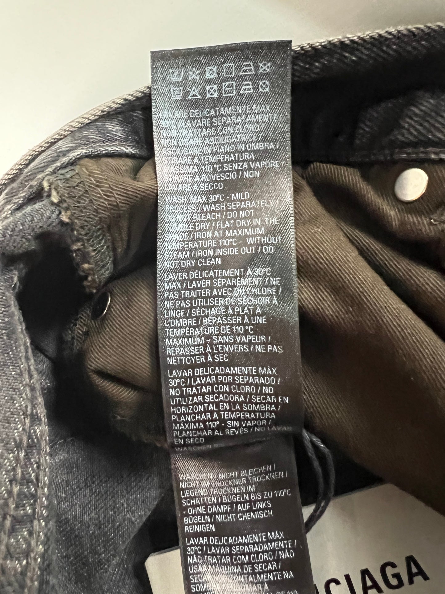 Balenciaga spring24 flared Japanese Jeans in grey SZ:30