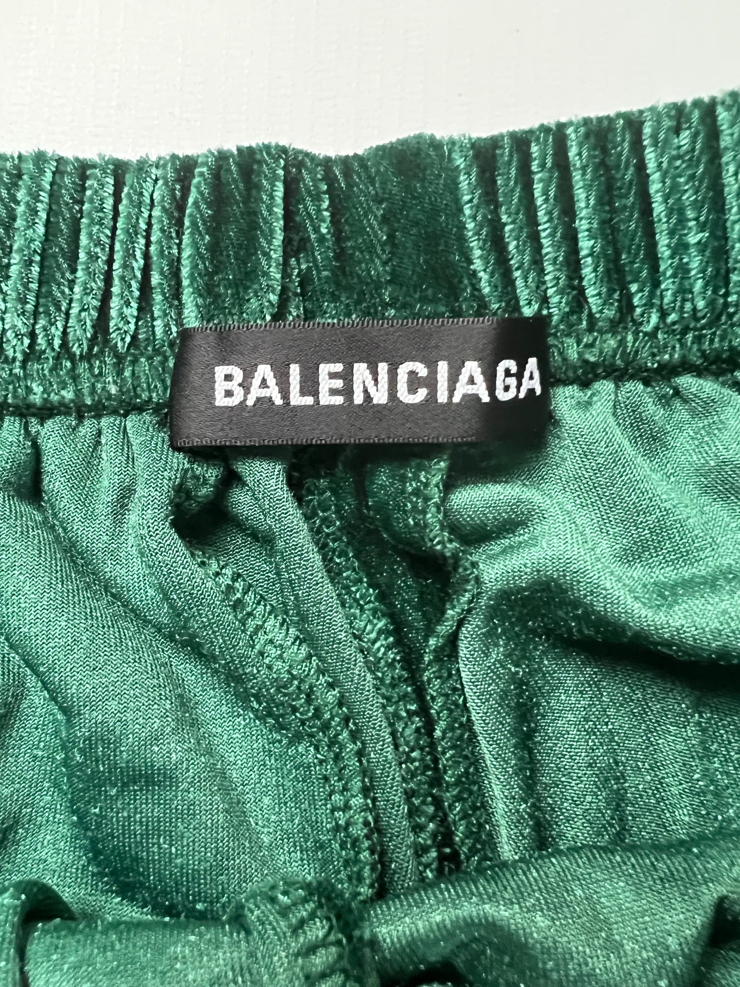 Balenciaga AW17 runway baggy Green velvet Sweatpants SZ:S