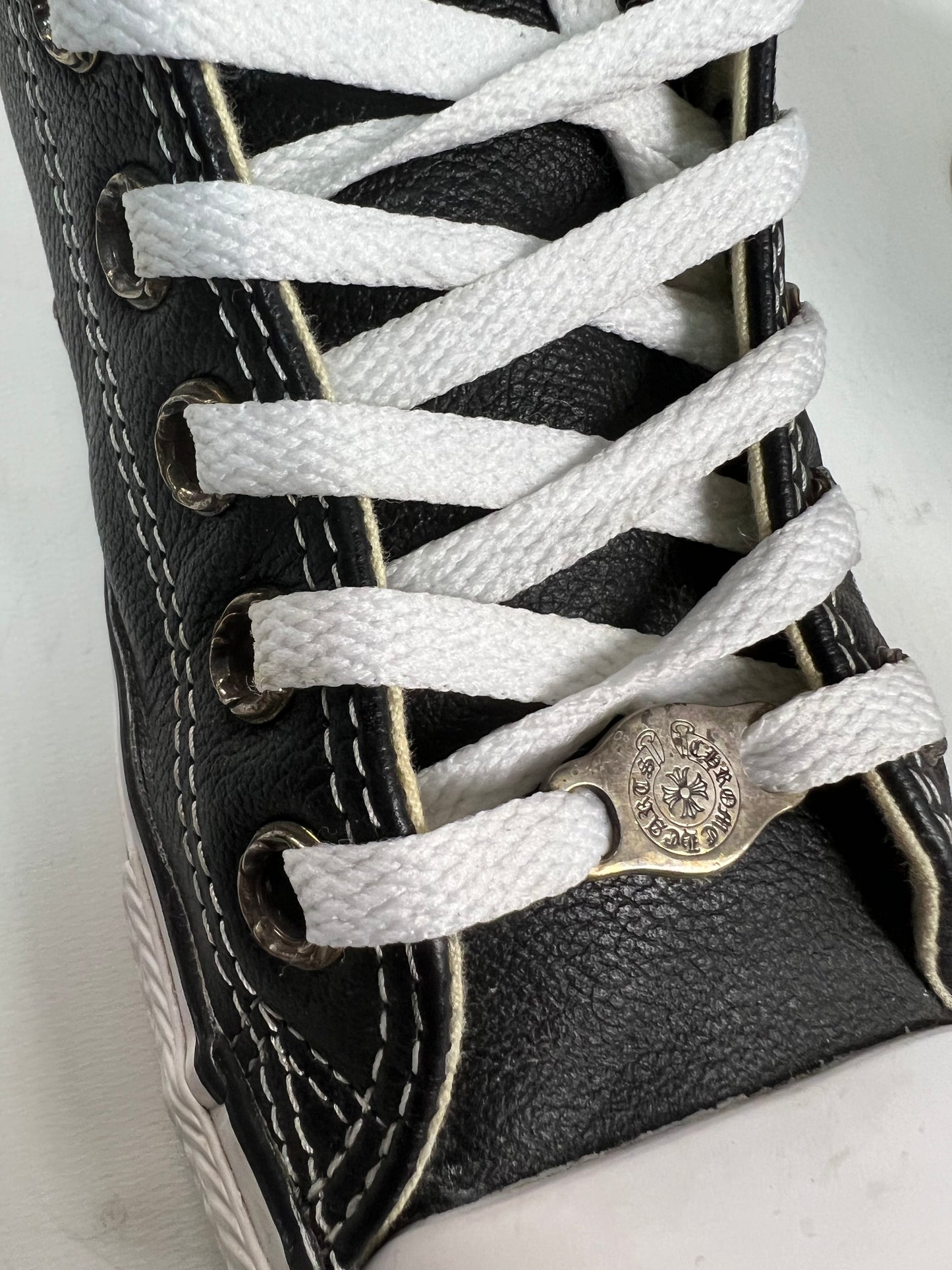 Chrome Hearts Converse Leather Black SZ:41