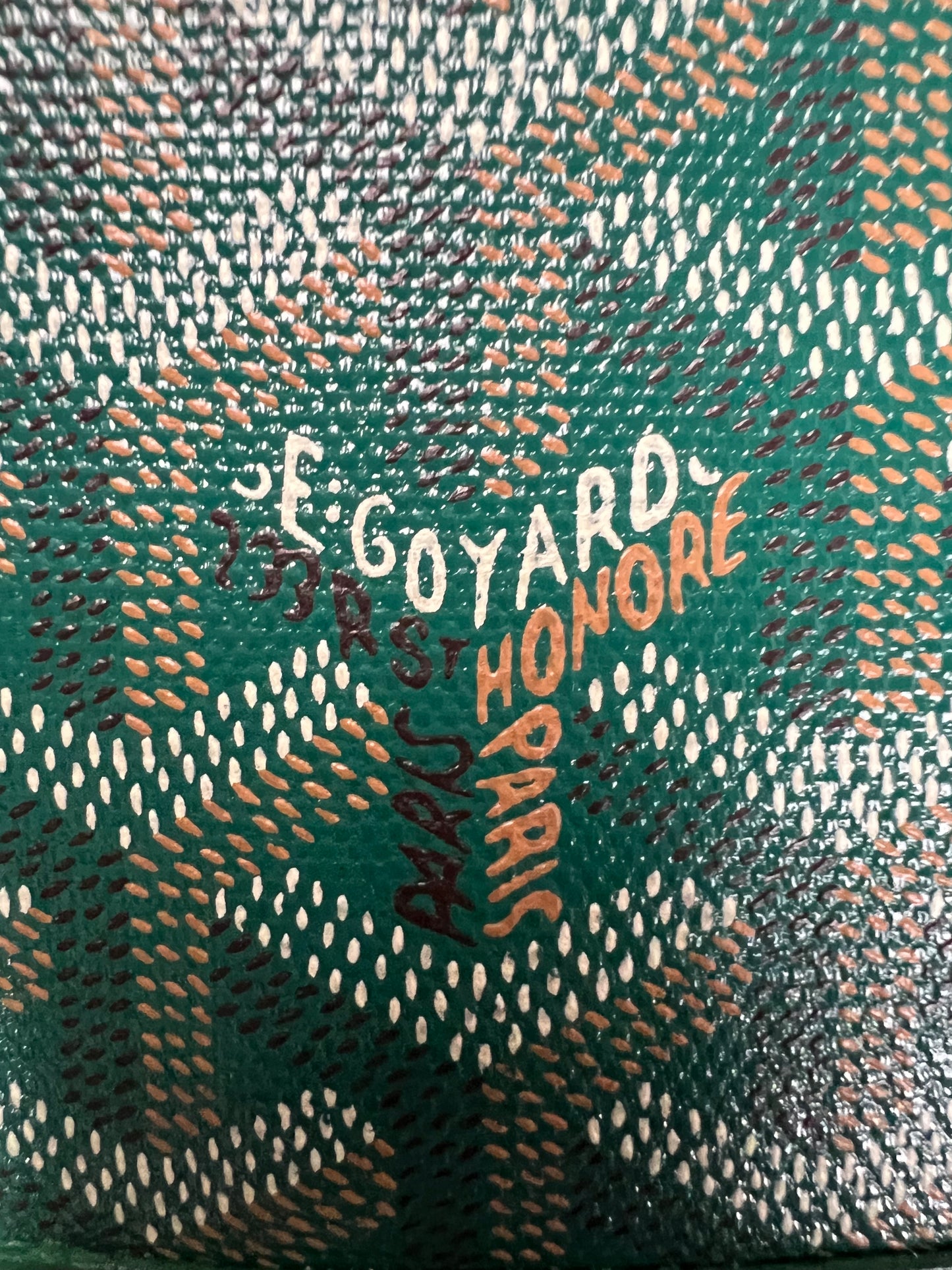 Goyard GRAND BLEU MM Messenger Bag Green SZ:OS