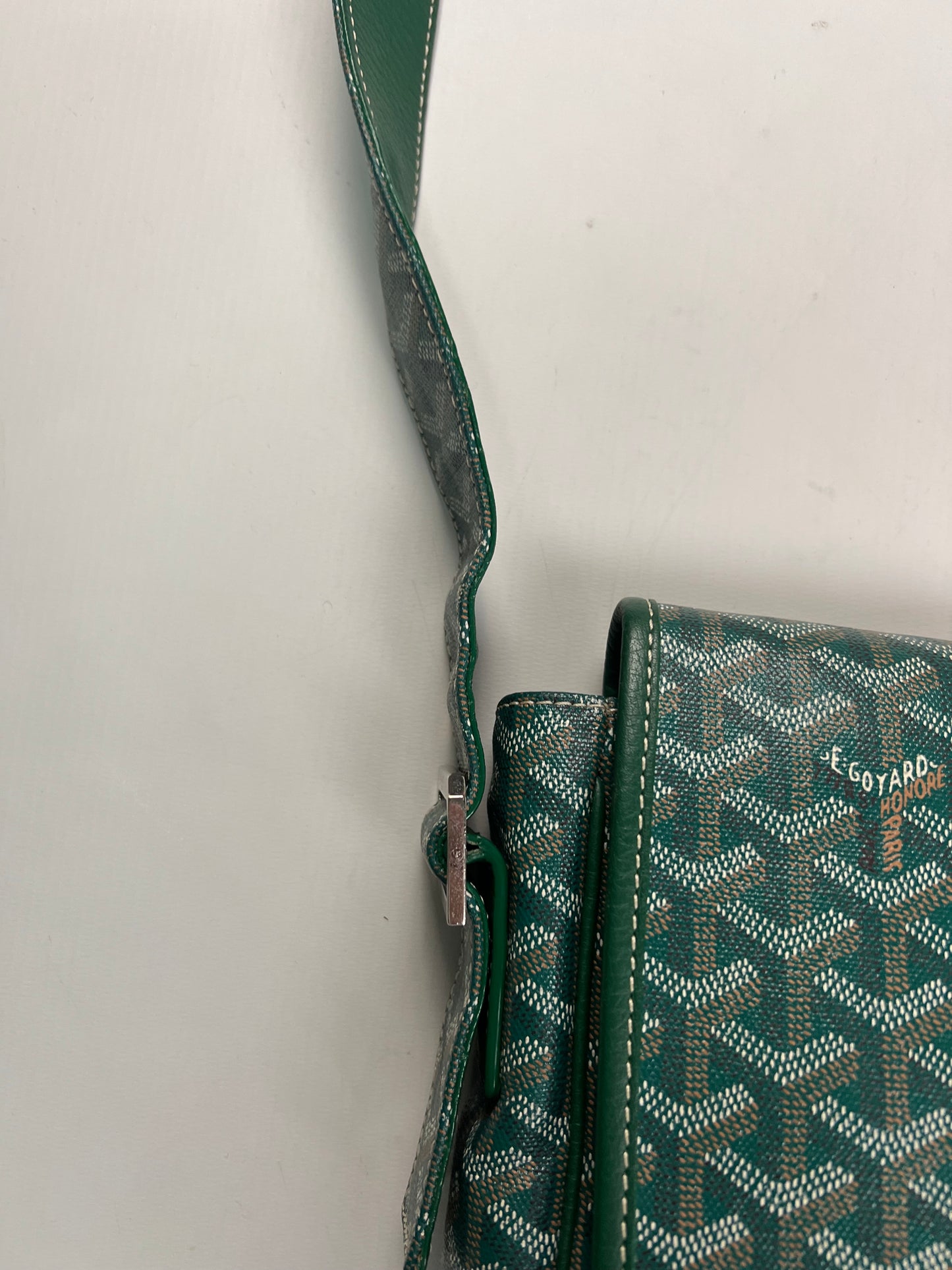 Goyard GRAND BLEU MM Messenger Bag Green SZ:OS