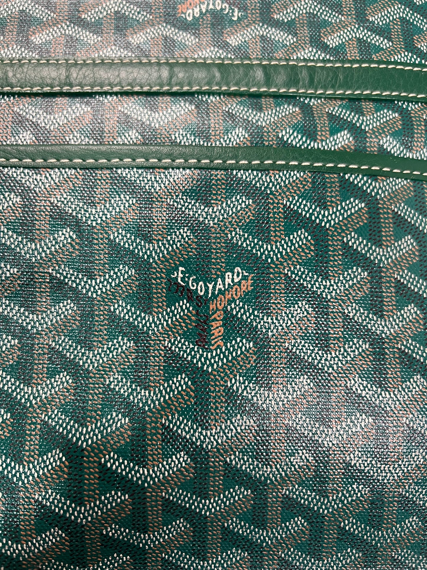 Goyard GRAND BLEU MM Messenger Bag Green SZ:OS