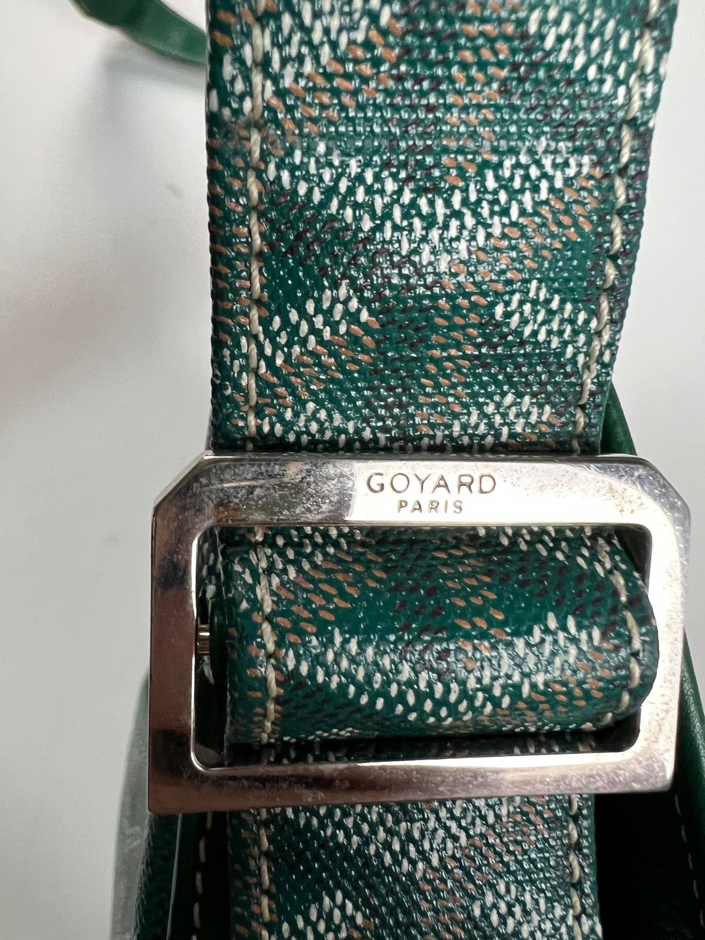 Goyard GRAND BLEU MM Messenger Bag Green SZ:OS