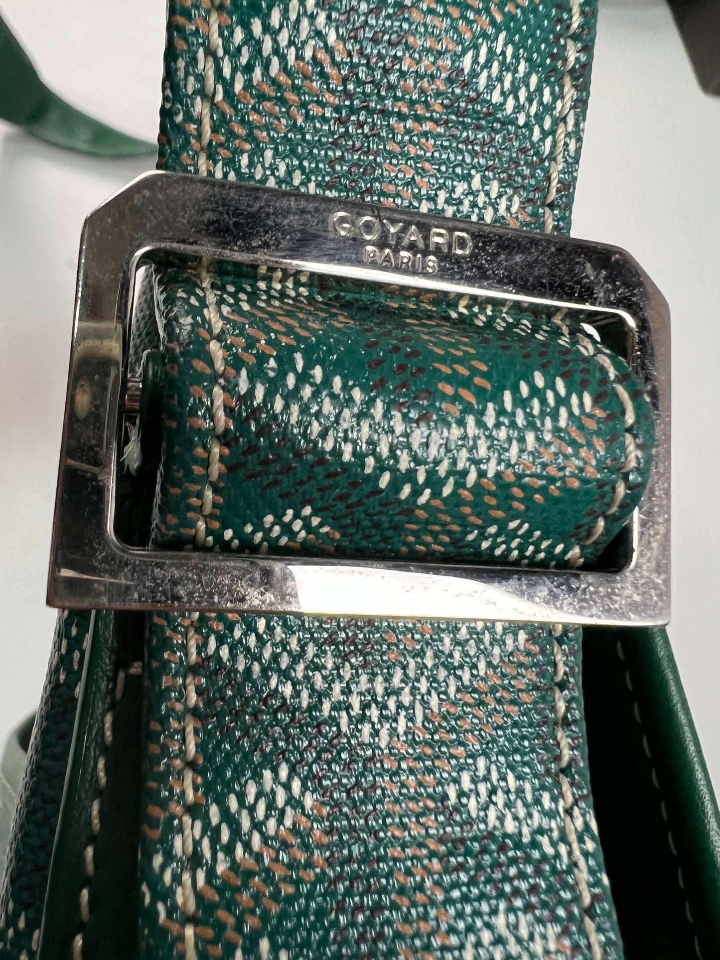 Goyard GRAND BLEU MM Messenger Bag Green SZ:OS