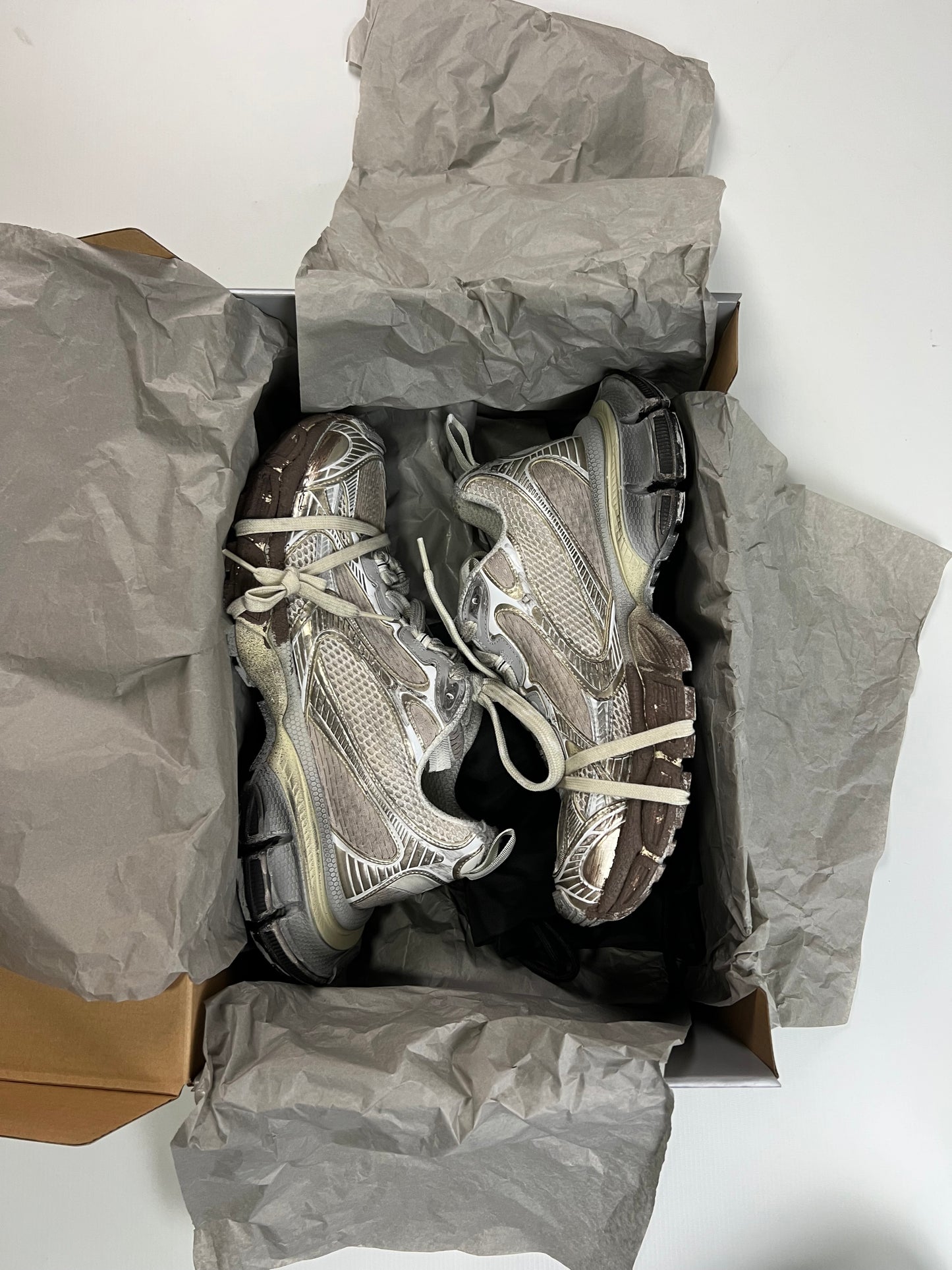 Balenciaga SS23 mudshow 3XL muddy mud dirty eggshell Sneaker SZ:42|43|46|47