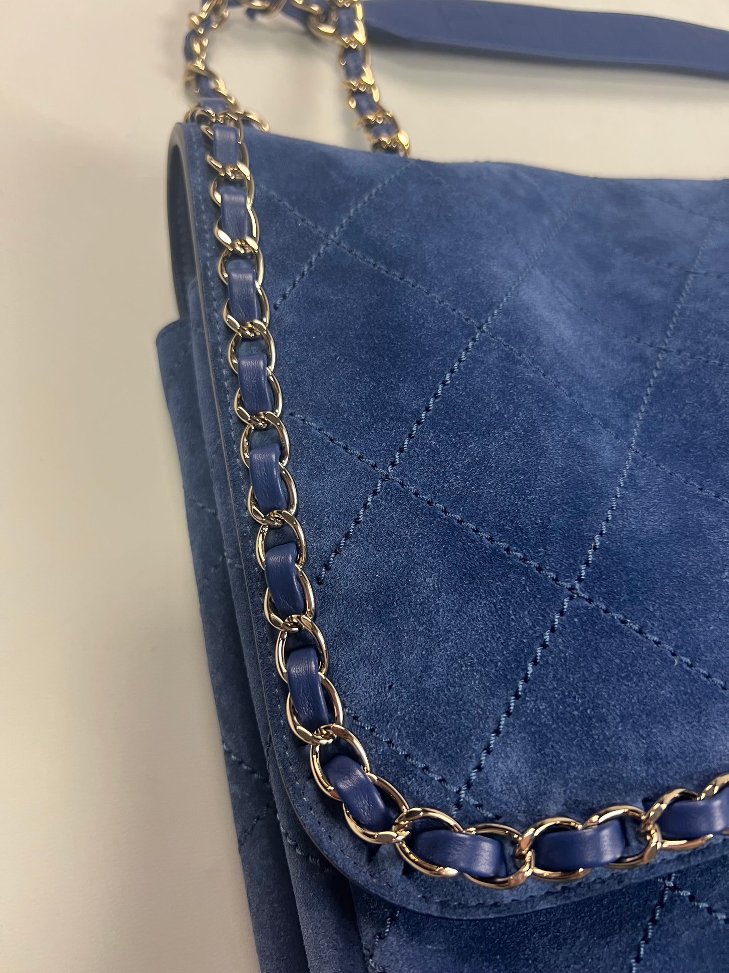 CHANEL X PHARELL XXL CF CLASSC FLAP BAG IN BLUE SZ:OS