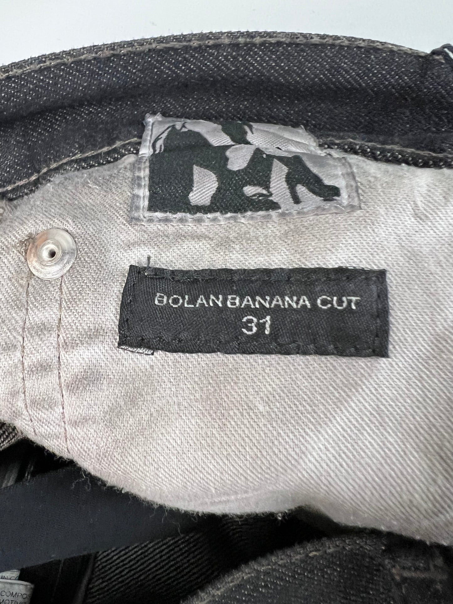 Rick Owens AW22 BOLAN Banana Zip Jeans SZ:W31