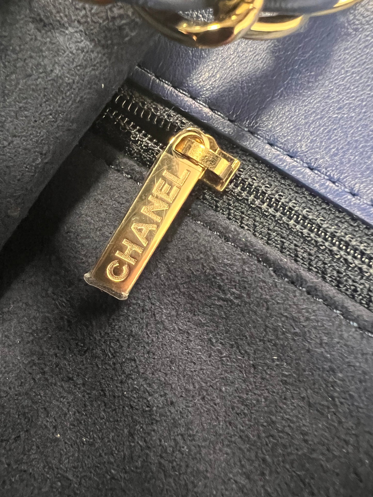 CHANEL X PHARELL XXL CF CLASSC FLAP BAG IN BLUE SZ:OS